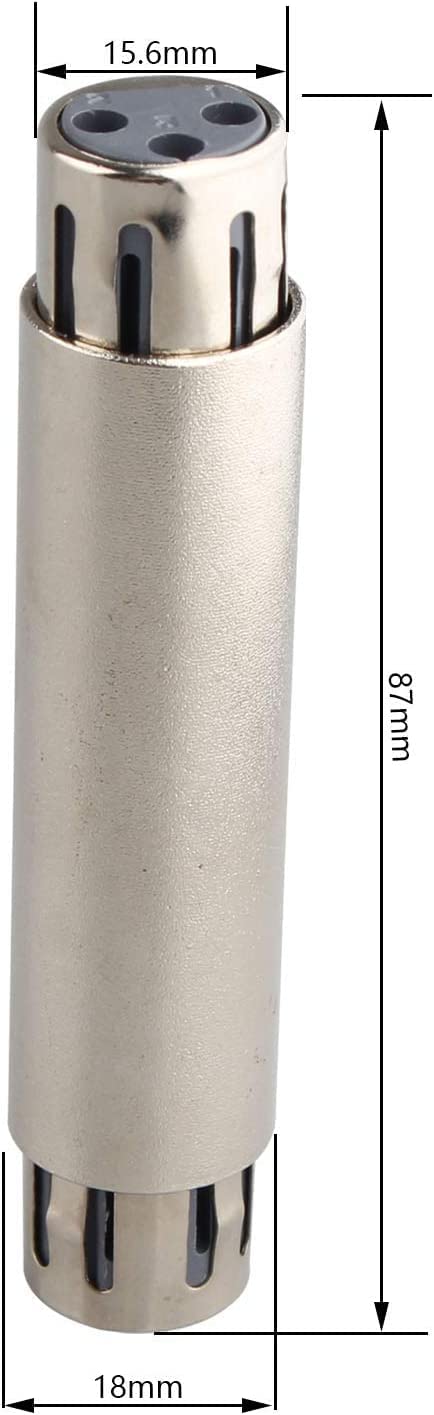 [ 1 Piece ] XLR Male to RCA Male Adapter, Male RCA to XLR Male Adapter XLR to RCA Converter with Microphone Connector Gender Changer Audio Coupler Connector
