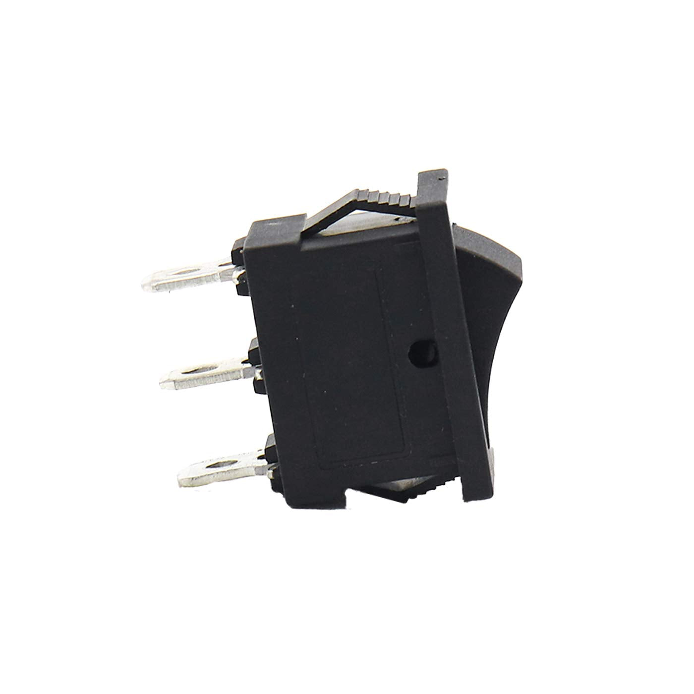 Electronic Spices Pack of 5 Spdt On/Off/On Mini Black 3 Pin Rocker Switch Ac 6A /250V 10A /125V