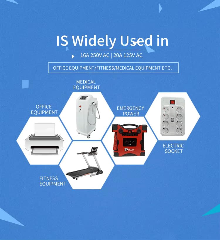 (Pack of 2 - Pieces)3 Position Rocker Toggle Switch 6 Pin AC 125V/10A, 250V/16A ON-Off-ON DPDT for Boat Rocker Switches Car Auto Boat Power Rocker Switches (Black) Color