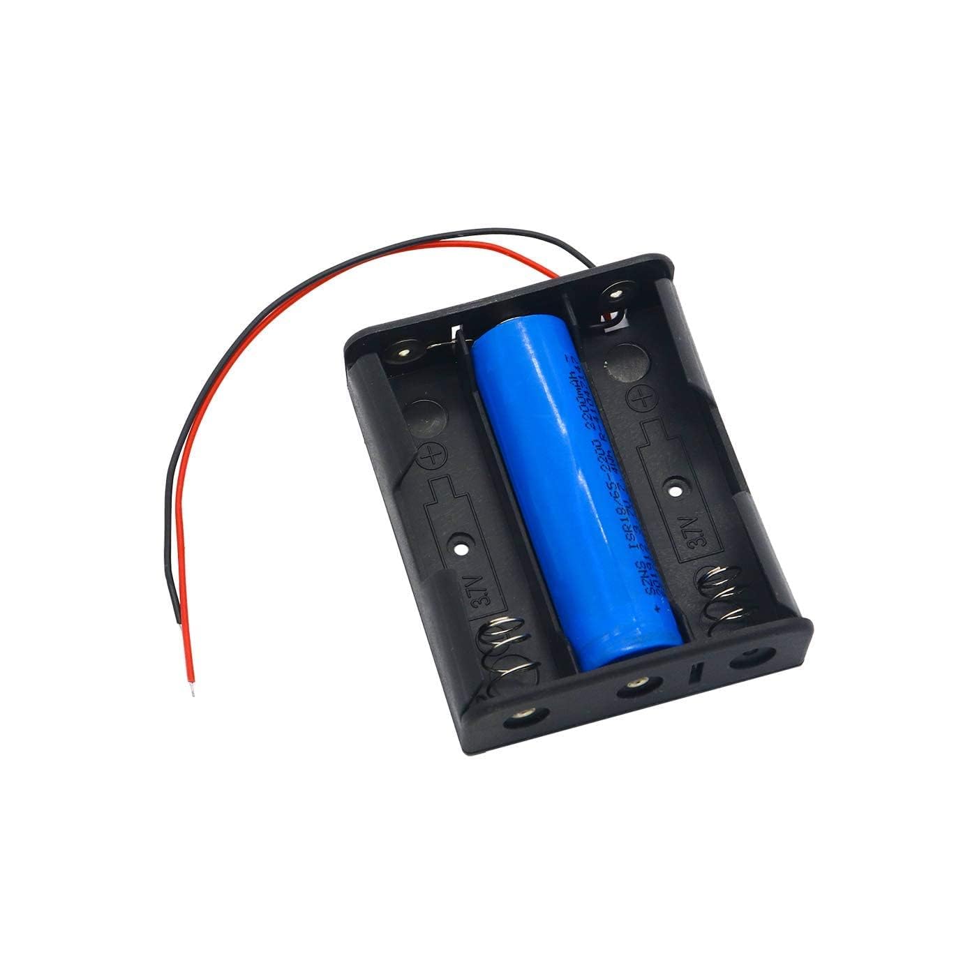 18650 Battery Holder For Cell Lithium Battery Holder Box 3.7v 18650 Battery holder 3-Slot - Wire Leads PACK OF 2