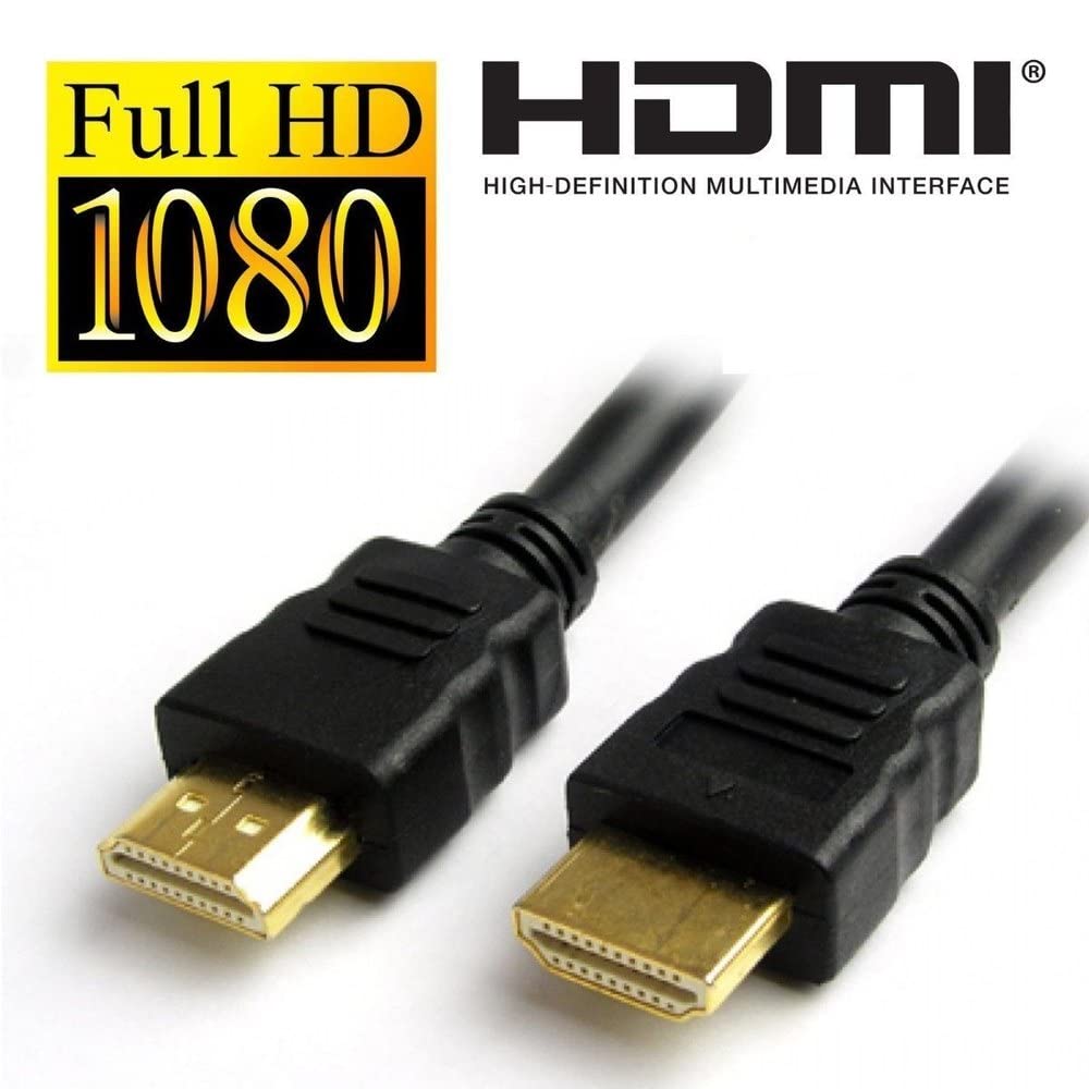[ 1 Piece ] Round Adaptor HDMI Short Cable - 0.47 Meter / 47 CM Small Length High Speed HDMI Cable - Ultra HD 4k x 2k HDMI Cable - HDMI M/M - 47cm HDMI 1.4 Cable