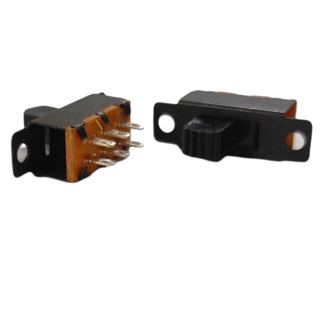 UNIVERSAL HUB� 6 PIN SLIDE SWITCH 2 WAY MINI MOUNT ELECTRONIC TRANSVERSE HANDLE 5Pcs