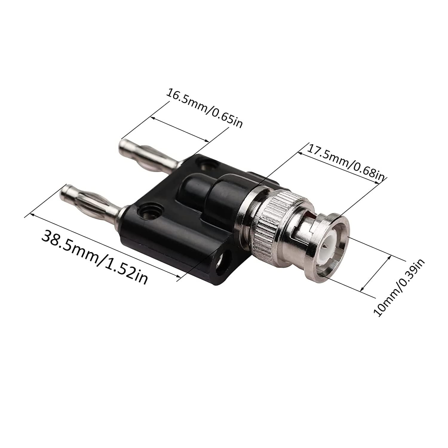 [ 20 Pieces ] Gold Plated Banana Audio Connector ; 4mm Audio Speaker Wire Cable Screw Banana Plug Connector Adapter Red 10 Pieces, Black 10 Pieces