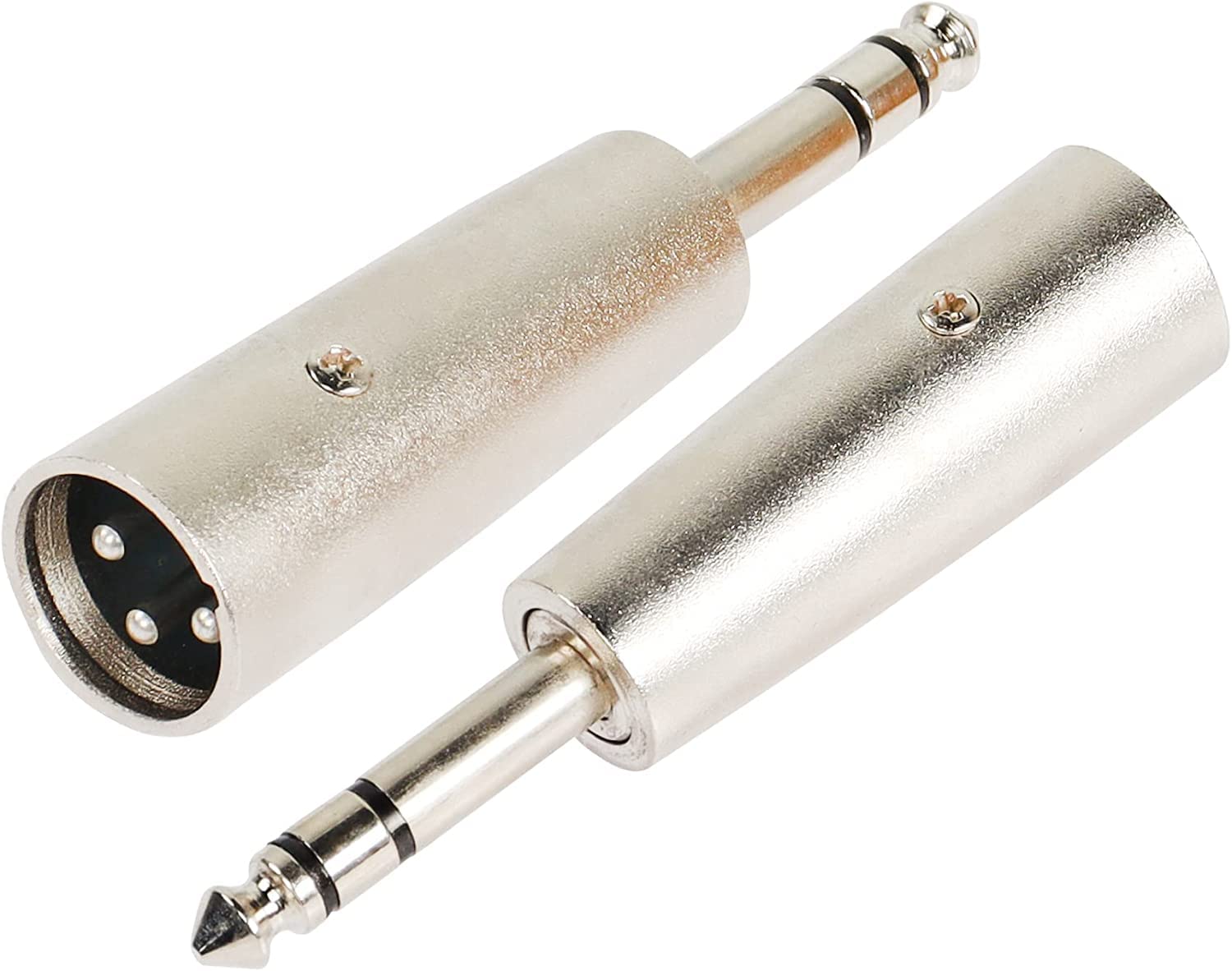 [ 5 Pieces ] 6.35mm Female to Female Audio Connector, 1/4 Inch TRS/TS Coupler Jack Stereo Adapter Joiner, 6.35 mm Female Joiner, F/F