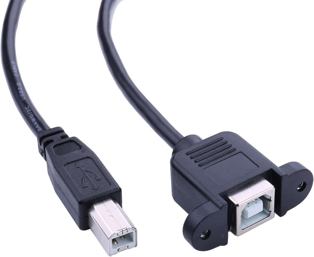 15 CM Cable ; USB 2.0 Type A Female to USB B Male Plug [ 1 Piece ] (Printer Scanner) Adapter (Can't Work to Convert Printer as WiFi Enabled or Bluetooth Enabled)