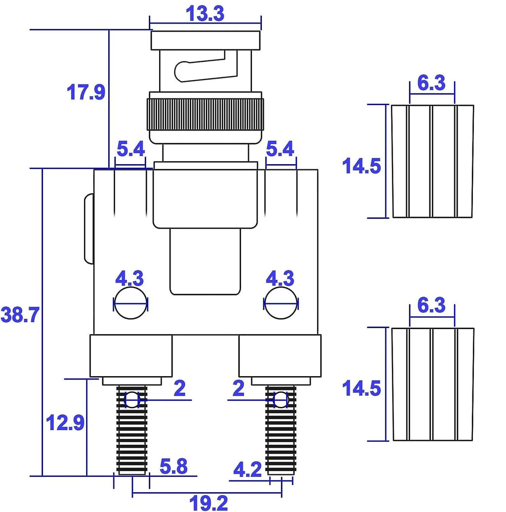 [ 20 Pieces ] Gold Plated Banana Audio Connector ; 4mm Audio Speaker Wire Cable Screw Banana Plug Connector Adapter Red 10 Pieces, Black 10 Pieces
