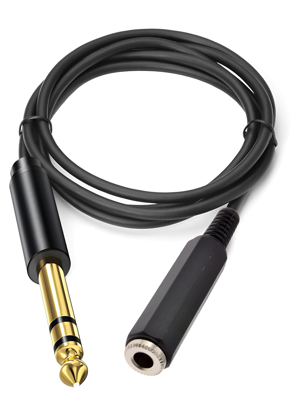 [ 150 CM ] 6.35 Stereo Male to 6.35 Female Cable 1.5 Meter, 1/4 Inch Male to Female Stereo Extension Cable Gold Plated Quarter inch Headphone Extension Cable