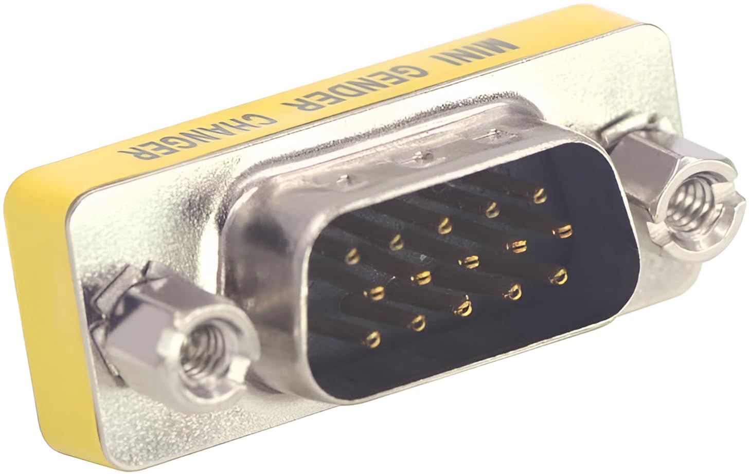 3-Piece VGA Gender Changer Combo - HD15 SVGA Adapters (Female to Female, Female to Male, Male to Male) - Mini Coupler Set