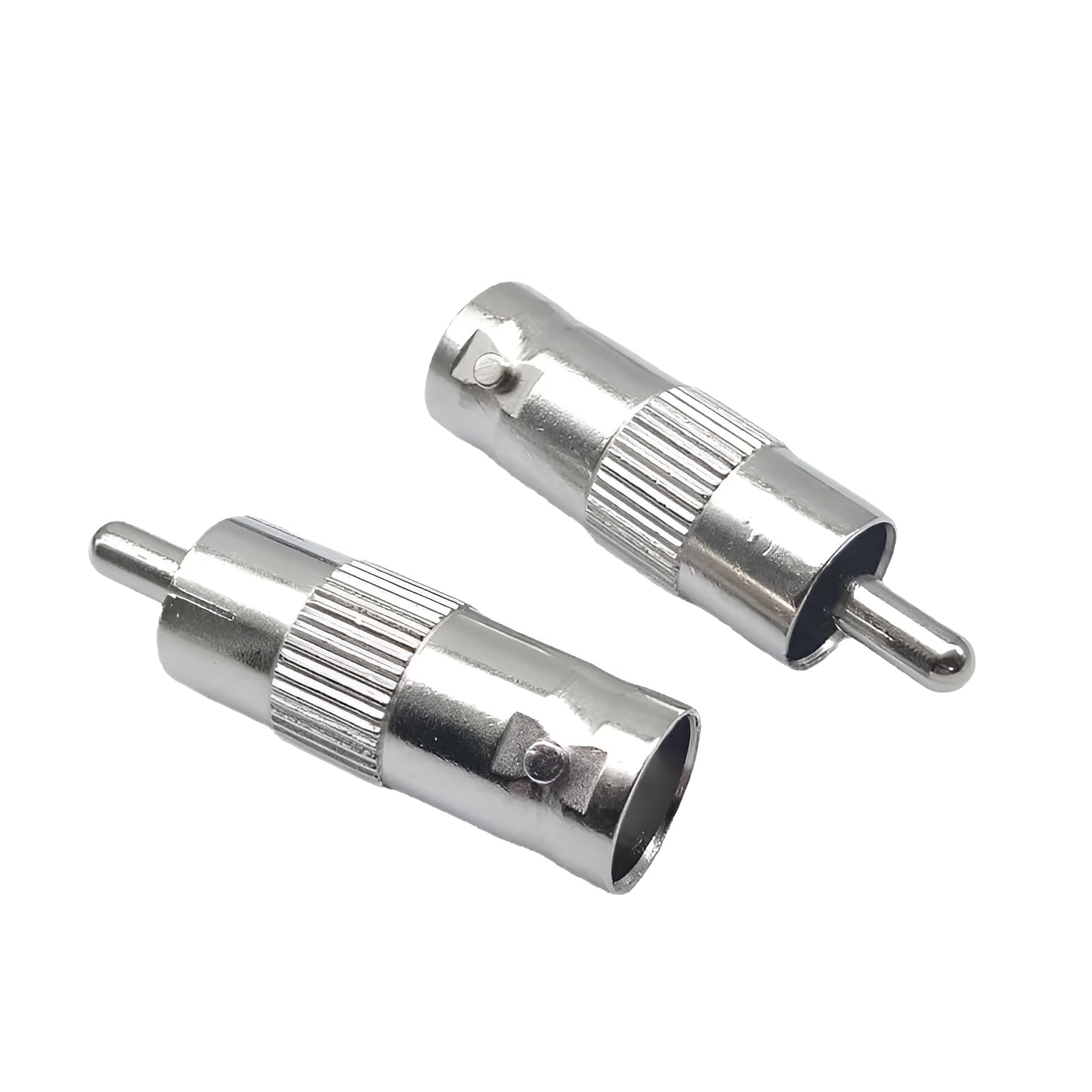 [ 10 Pieces RCA MALE to BNC FEMALE Converter, BNC Female to RCA Male Coax Cable Connector Adaptor for CCTV Camera