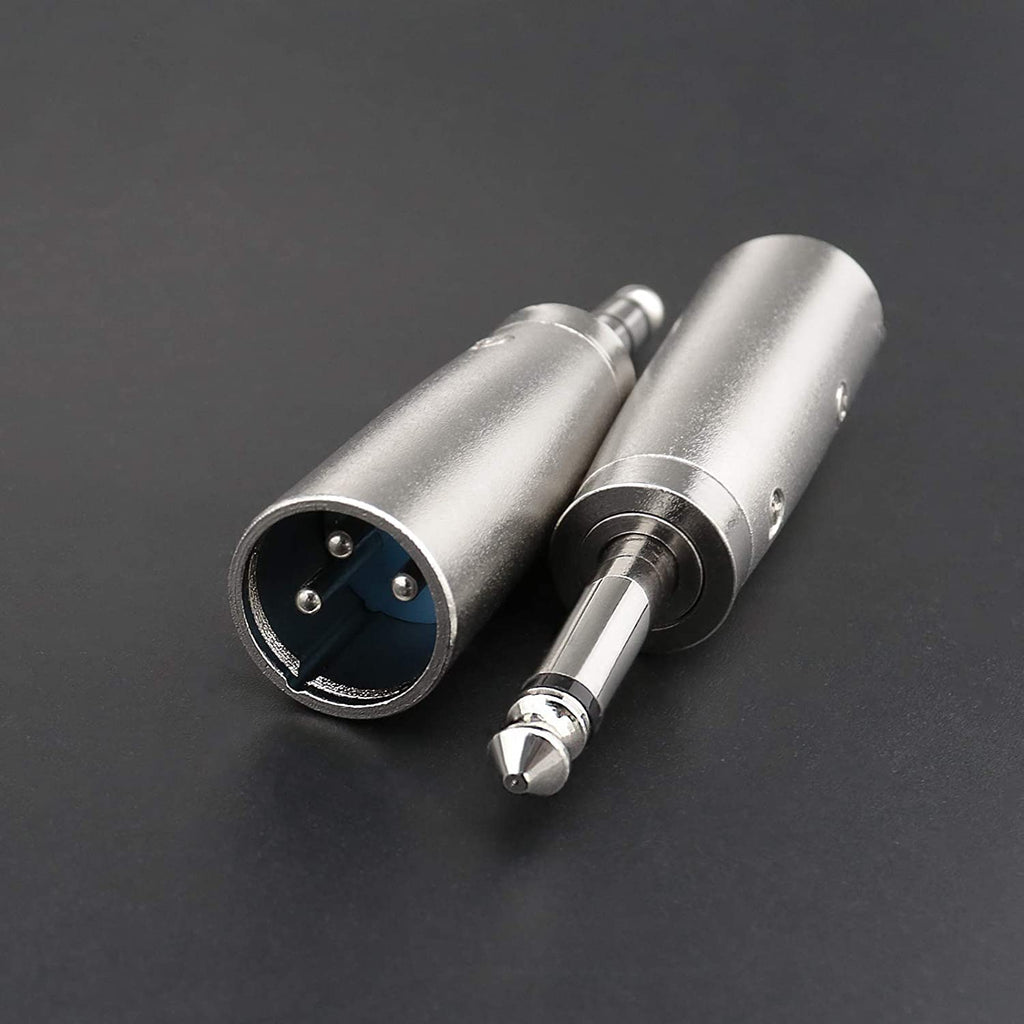 [ 5 Pieces ] 6.35mm Female to Female Audio Connector, 1/4 Inch TRS/TS Coupler Jack Stereo Adapter Joiner, 6.35 mm Female Joiner, F/F