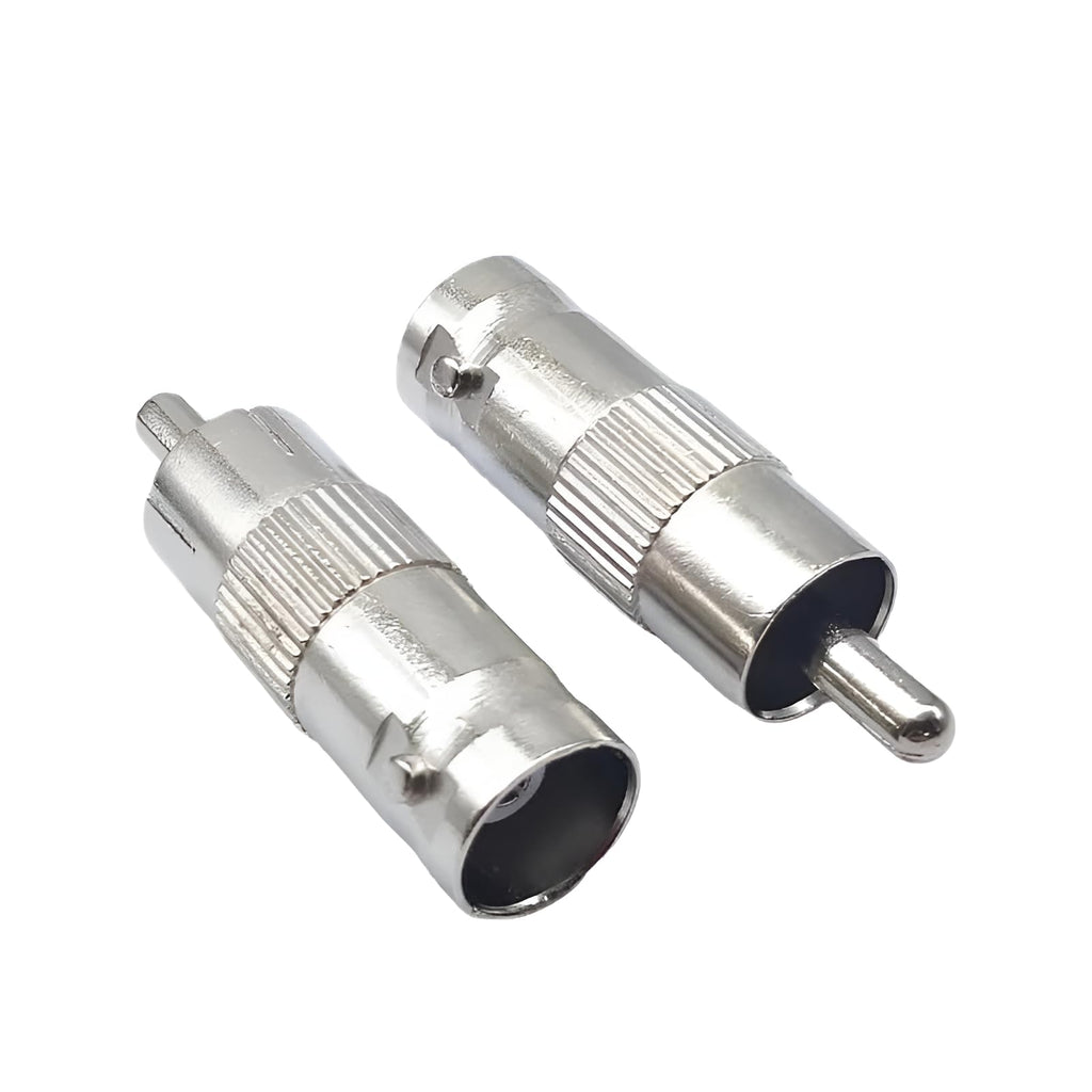 [ 10 Pieces RCA MALE to BNC FEMALE Converter, BNC Female to RCA Male Coax Cable Connector Adaptor for CCTV Camera