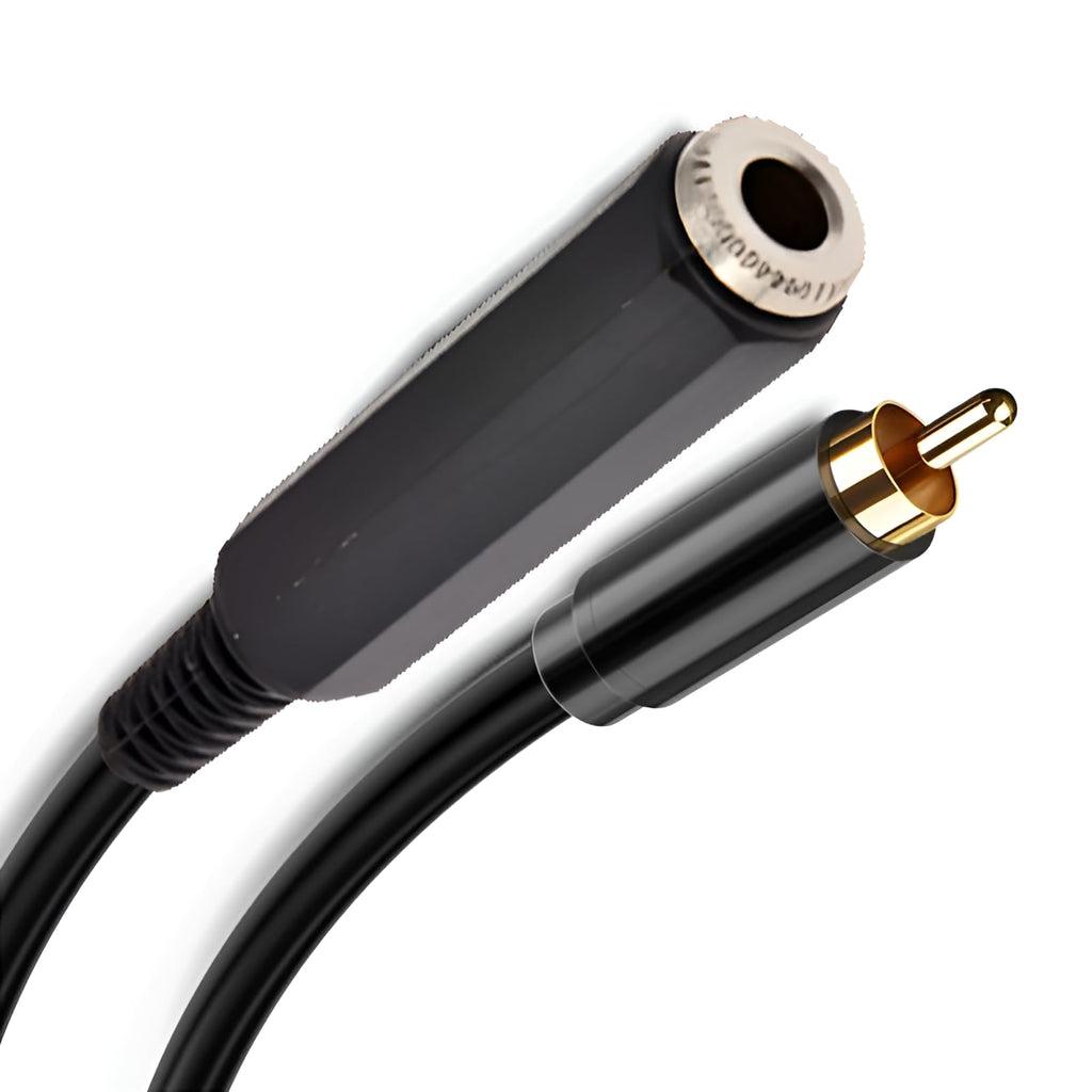 [ 150 CM ] 6.35 Stereo Male to 6.35 Female Cable 1.5 Meter, 1/4 Inch Male to Female Stereo Extension Cable Gold Plated Quarter inch Headphone Extension Cable