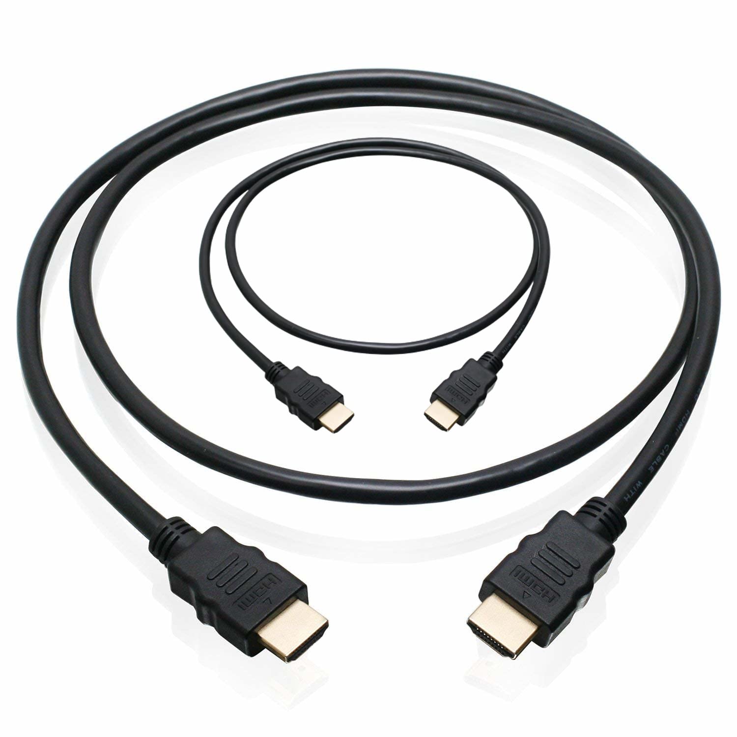 [ 1 Piece ] Round Adaptor HDMI Short Cable - 0.47 Meter / 47 CM Small Length High Speed HDMI Cable - Ultra HD 4k x 2k HDMI Cable - HDMI M/M - 47cm HDMI 1.4 Cable