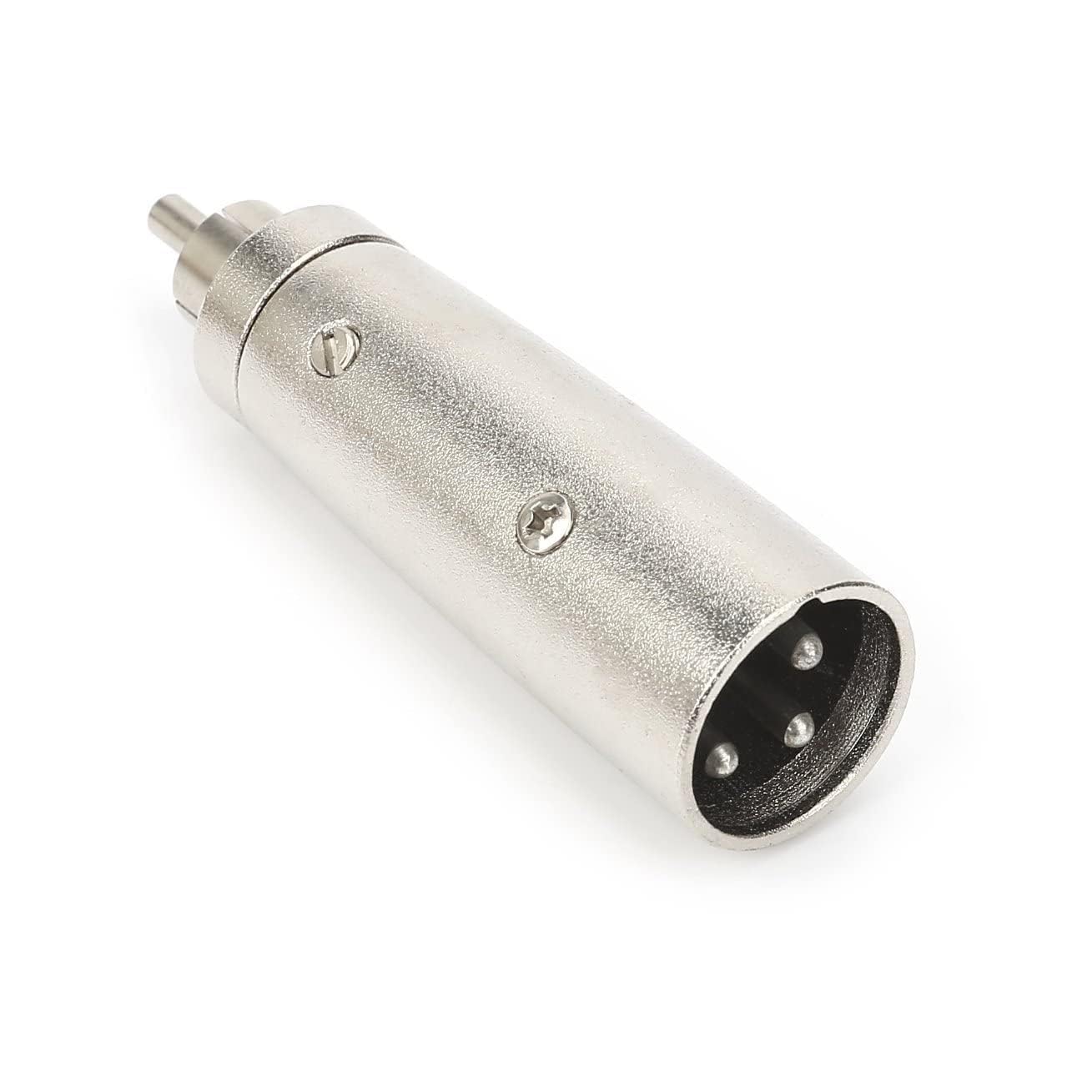 [ 1 Piece ] XLR Male to RCA Male Adapter, Male RCA to XLR Male Adapter XLR to RCA Converter with Microphone Connector Gender Changer Audio Coupler Connector