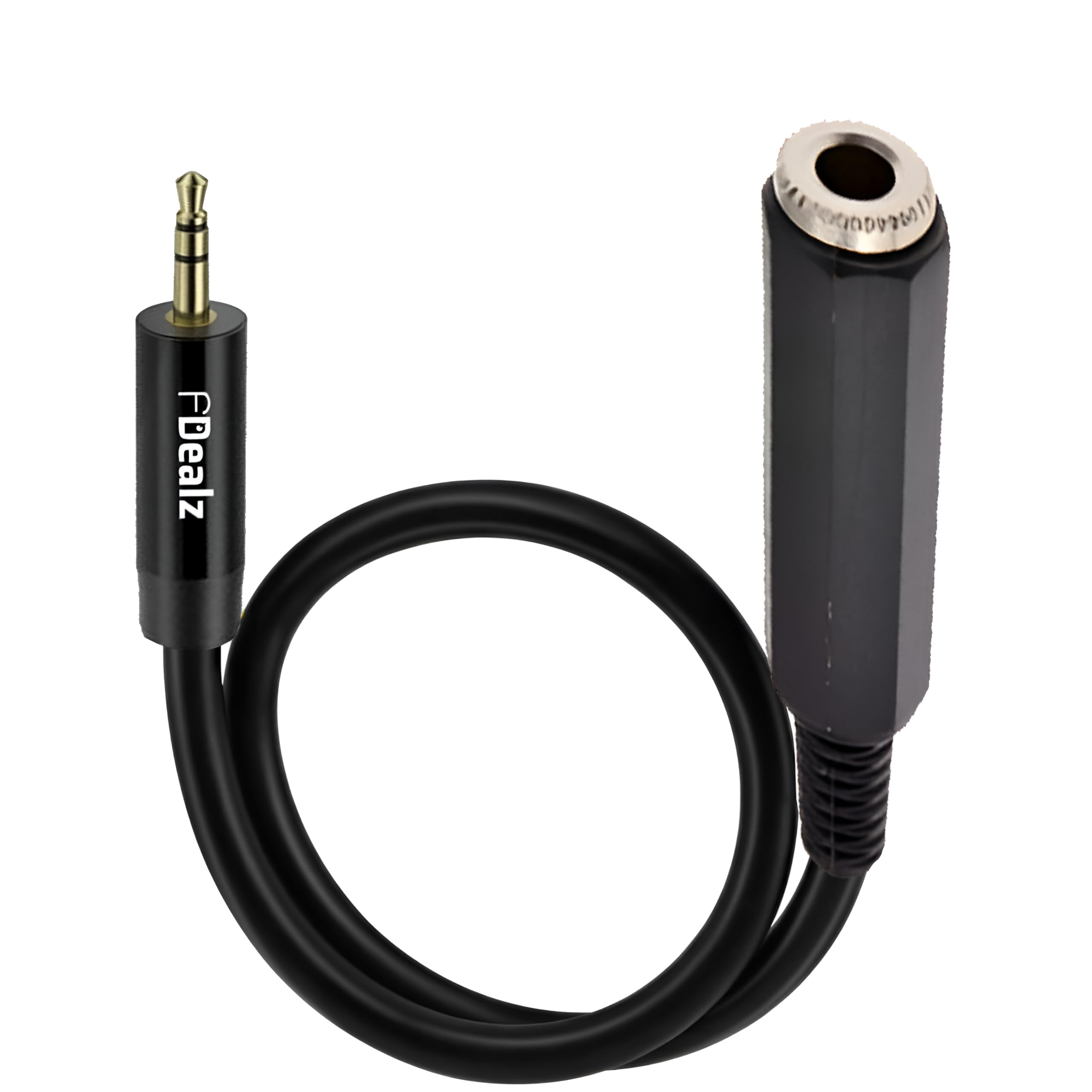 [ 1.5 Meter ] Mono 6.35 Male to 6.35 Female Cable 150CM, 1/4" to 1/4" TS Male to Female Cable, 6.35mm Mono Male to 6.35mm Mono Female Audio Cable for Amplifier, Speaker, Guitar