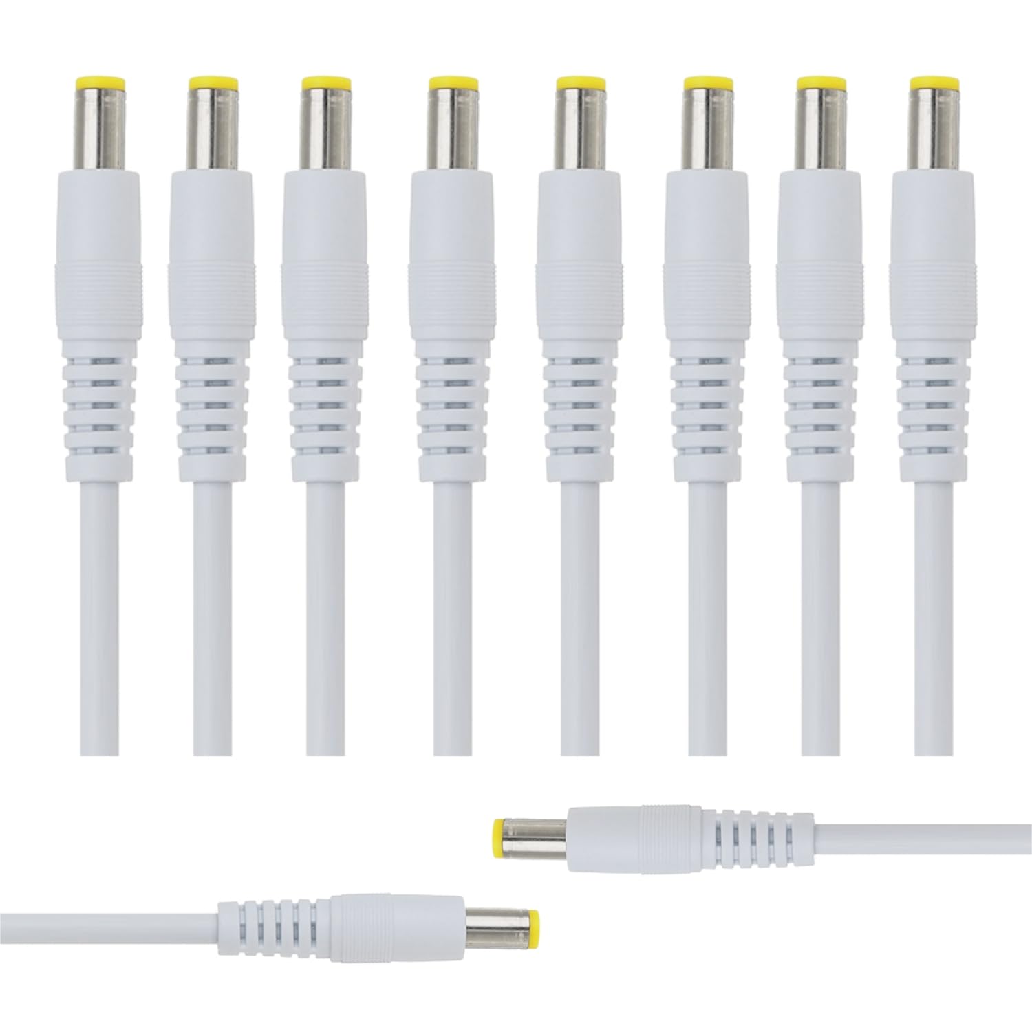 DC Pin Male Connector White-Pack of-10