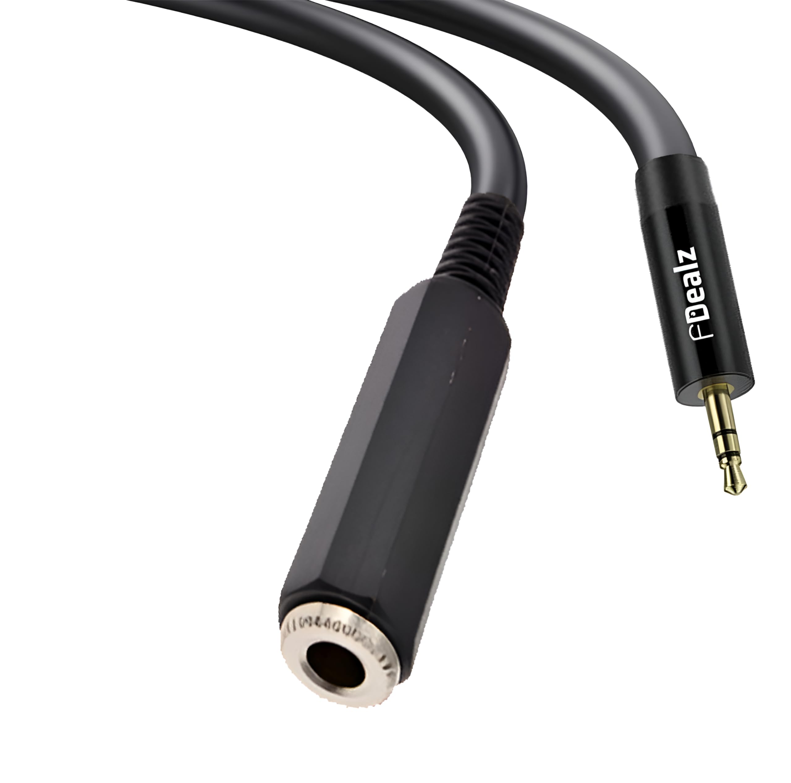 [ 1.5 Meter ] Mono 6.35 Male to 6.35 Female Cable 150CM, 1/4" to 1/4" TS Male to Female Cable, 6.35mm Mono Male to 6.35mm Mono Female Audio Cable for Amplifier, Speaker, Guitar
