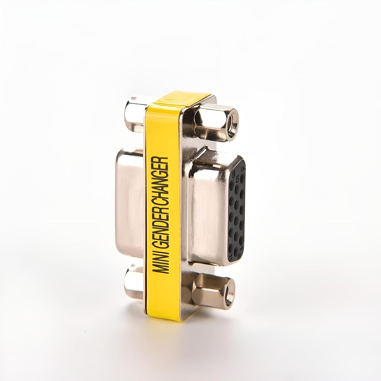 3-Piece VGA Gender Changer Combo - HD15 SVGA Adapters (Female to Female, Female to Male, Male to Male) - Mini Coupler Set