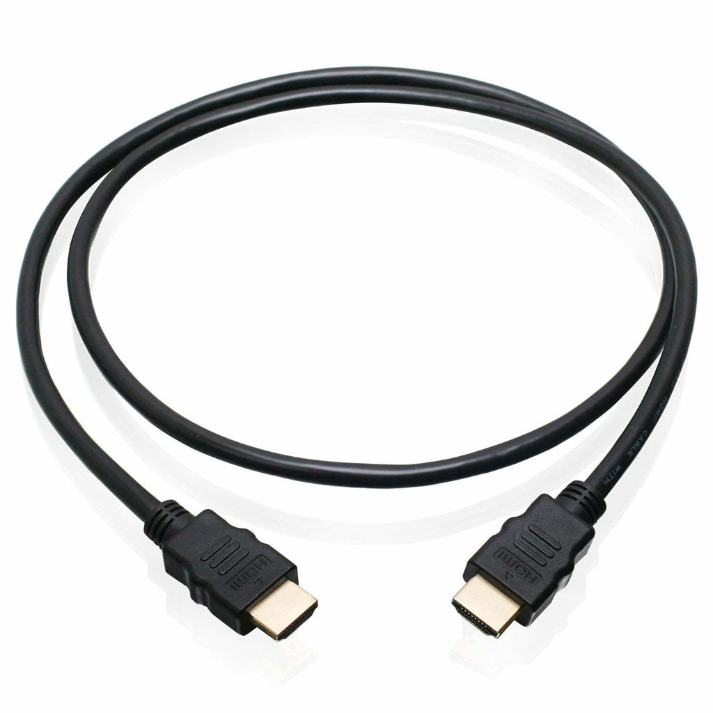 [ 1 Piece ] Round Adaptor HDMI Short Cable - 0.47 Meter / 47 CM Small Length High Speed HDMI Cable - Ultra HD 4k x 2k HDMI Cable - HDMI M/M - 47cm HDMI 1.4 Cable