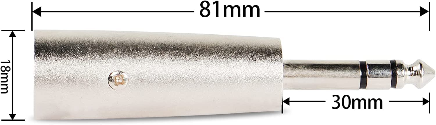 [ 5 Pieces ] 6.35mm Female to Female Audio Connector, 1/4 Inch TRS/TS Coupler Jack Stereo Adapter Joiner, 6.35 mm Female Joiner, F/F