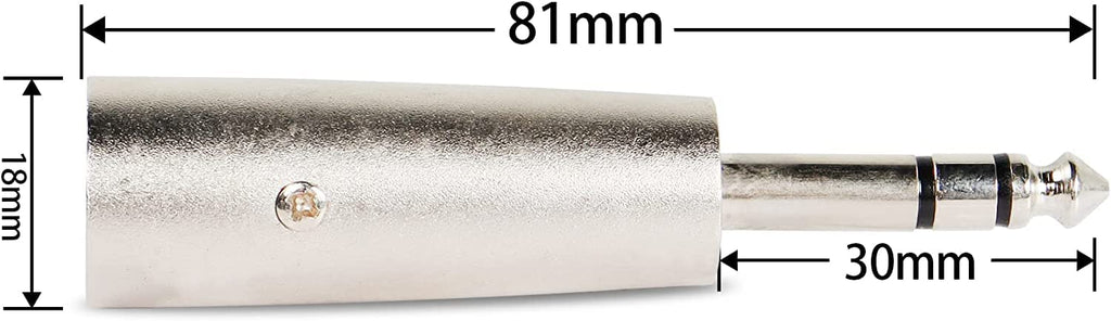 [ 5 Pieces ] 6.35mm Female to Female Audio Connector, 1/4 Inch TRS/TS Coupler Jack Stereo Adapter Joiner, 6.35 mm Female Joiner, F/F