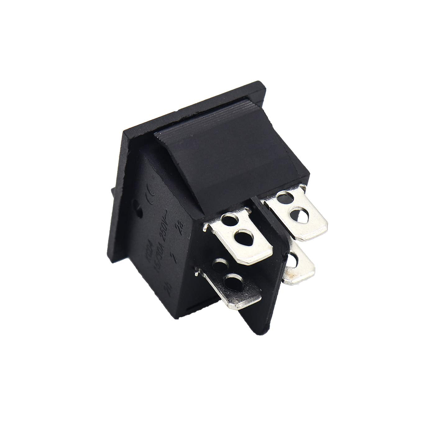 Electronic Spices Pack of 2 rectangle rocker switch 16amp 4pins push button switch 125VAC to 250VAC