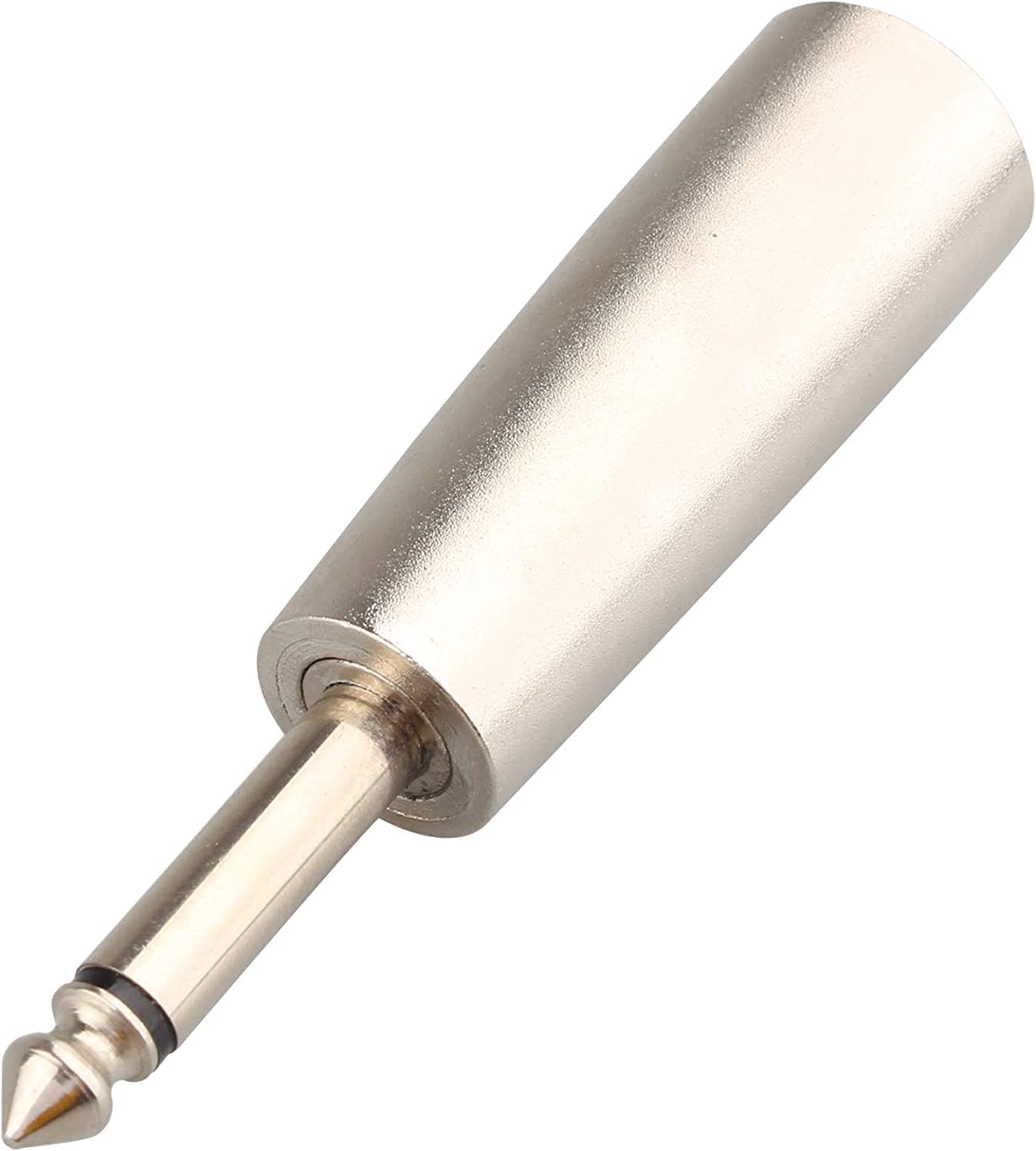 [ 5 Pieces ] 6.35mm Female to Female Audio Connector, 1/4 Inch TRS/TS Coupler Jack Stereo Adapter Joiner, 6.35 mm Female Joiner, F/F