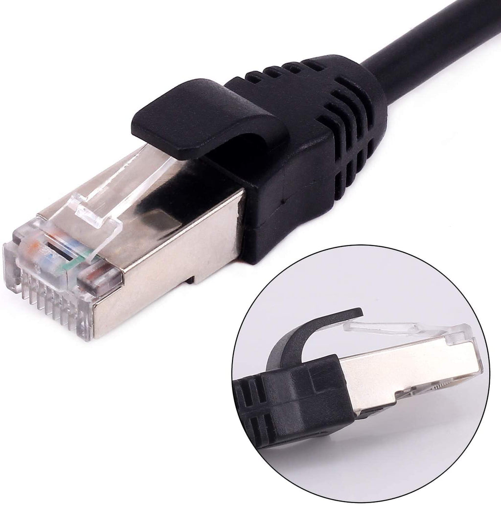 ( 100 CM RJ45 M/F [ 1 Piece ] RJ45 Male to Female Extension Cable with Screw Panel Mount Extension Cable For Cat5 Cat5e Cat6 Cat6e Cat7 Network Ethernet Cable