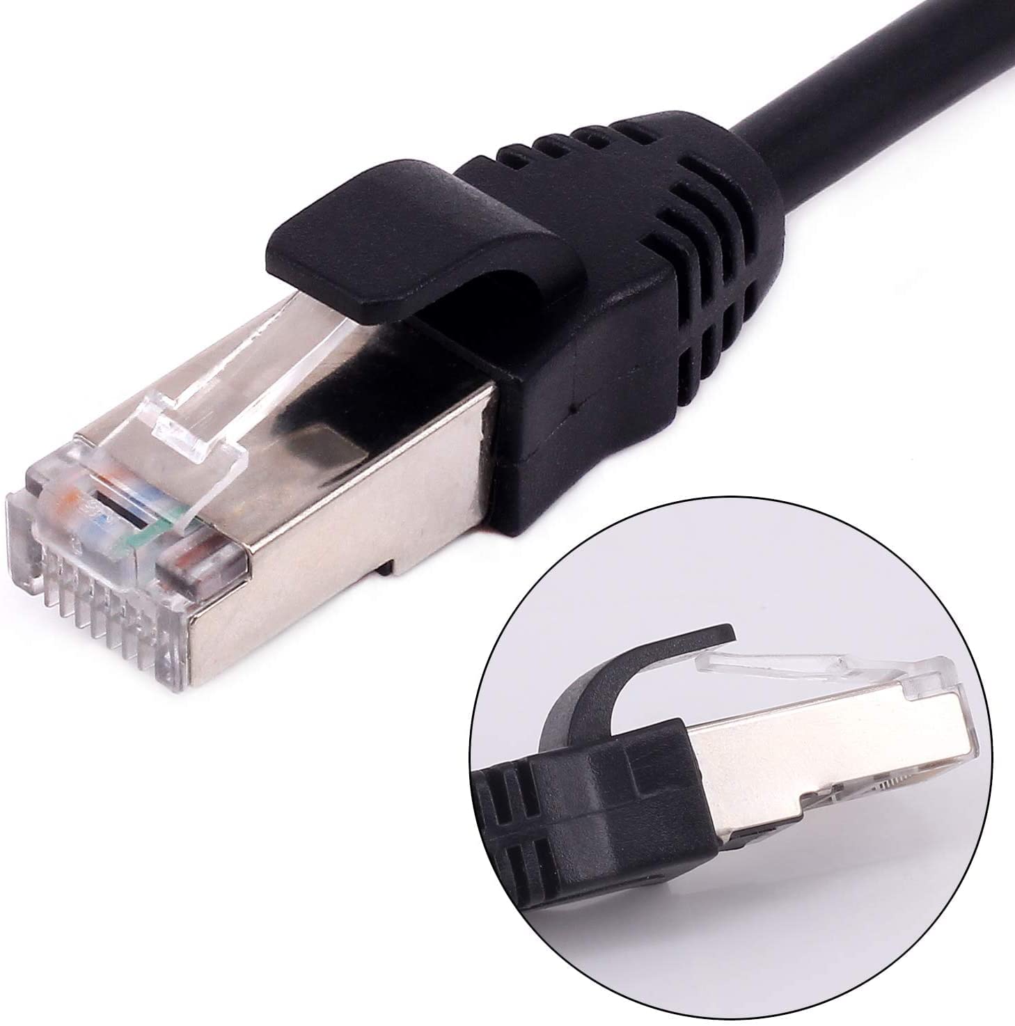 ( 100 CM RJ45 M/F [ 1 Piece ] RJ45 Male to Female Extension Cable with Screw Panel Mount Extension Cable For Cat5 Cat5e Cat6 Cat6e Cat7 Network Ethernet Cable