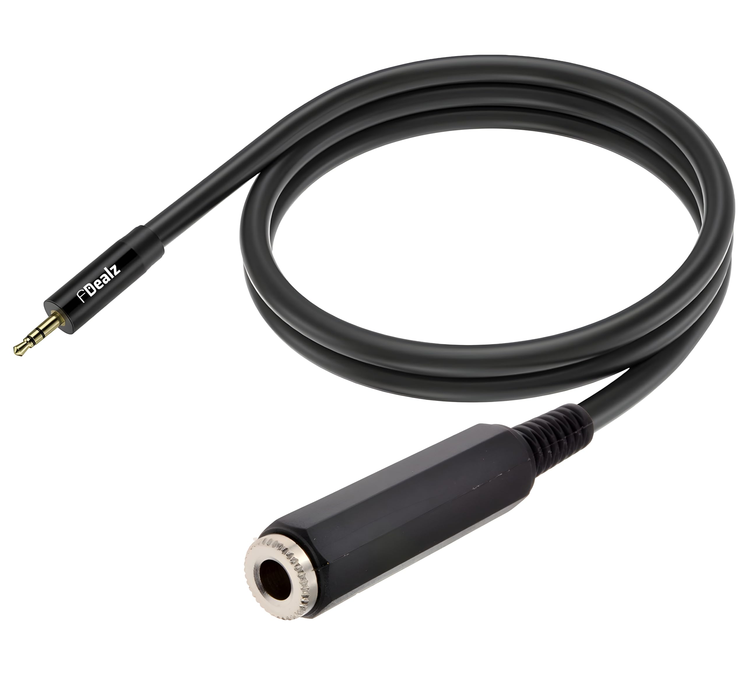 [ 1.5 Meter ] Mono 6.35 Male to 6.35 Female Cable 150CM, 1/4" to 1/4" TS Male to Female Cable, 6.35mm Mono Male to 6.35mm Mono Female Audio Cable for Amplifier, Speaker, Guitar