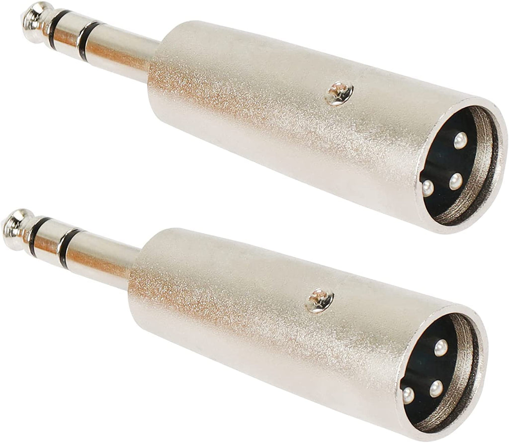 [ 5 Pieces ] 6.35mm Female to Female Audio Connector, 1/4 Inch TRS/TS Coupler Jack Stereo Adapter Joiner, 6.35 mm Female Joiner, F/F