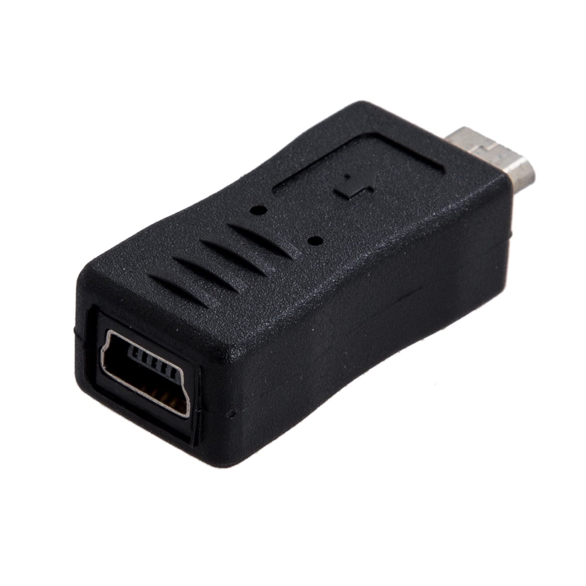 [ 4 Pieces 2 Pieces Mini USB Male to Micro USB 5pin Female & Mini Female to Micro Male Extension Adapter ; Mni USB to Micro USB & Micro USB to Mini USB