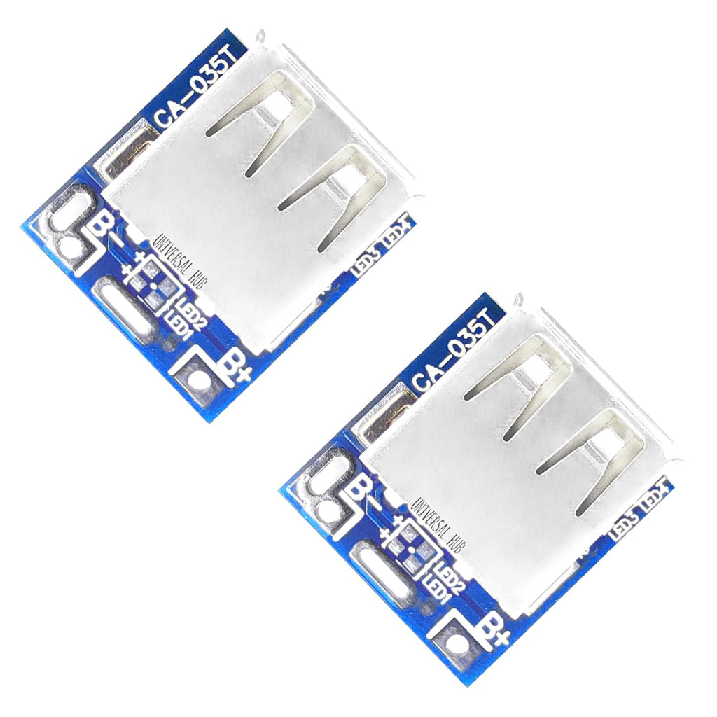 2PCS TP4056/TPA4056/4056 Micro USB 5V Battery Charging Module with Inbuilt Battery Protection and Charging Indicator for DIY Projects
