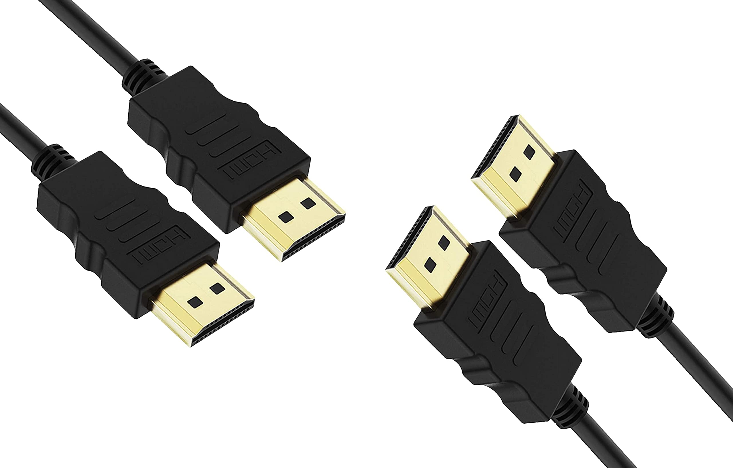 [ 1 Piece ] Round Adaptor HDMI Short Cable - 0.47 Meter / 47 CM Small Length High Speed HDMI Cable - Ultra HD 4k x 2k HDMI Cable - HDMI M/M - 47cm HDMI 1.4 Cable