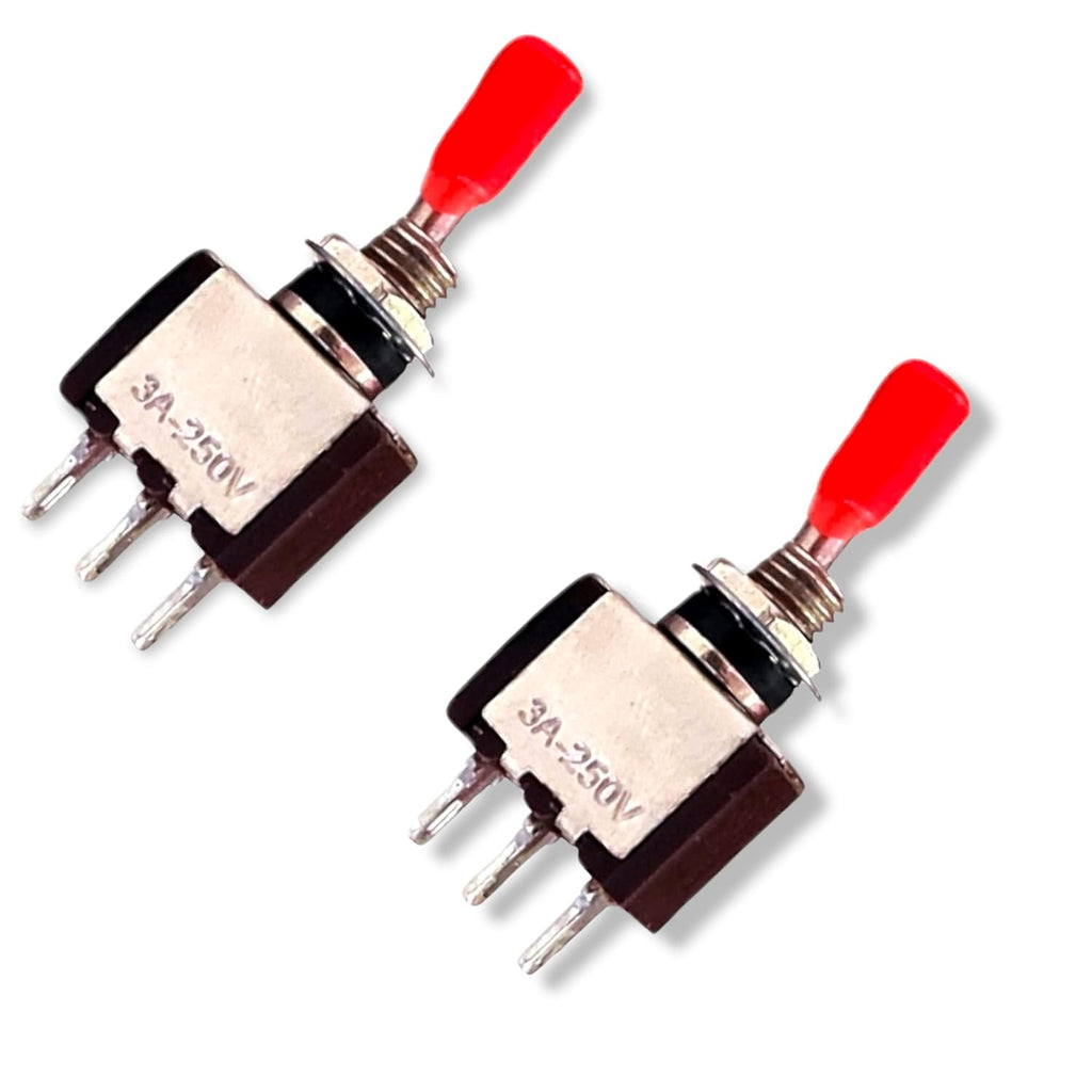 UNIVERSAL HUB� 5Pcs 3 Pin Toggle switch Electrical, SPST, ON-OFF, 3 A/250V AC, 3 PIN ON/OFF Spade Terminal