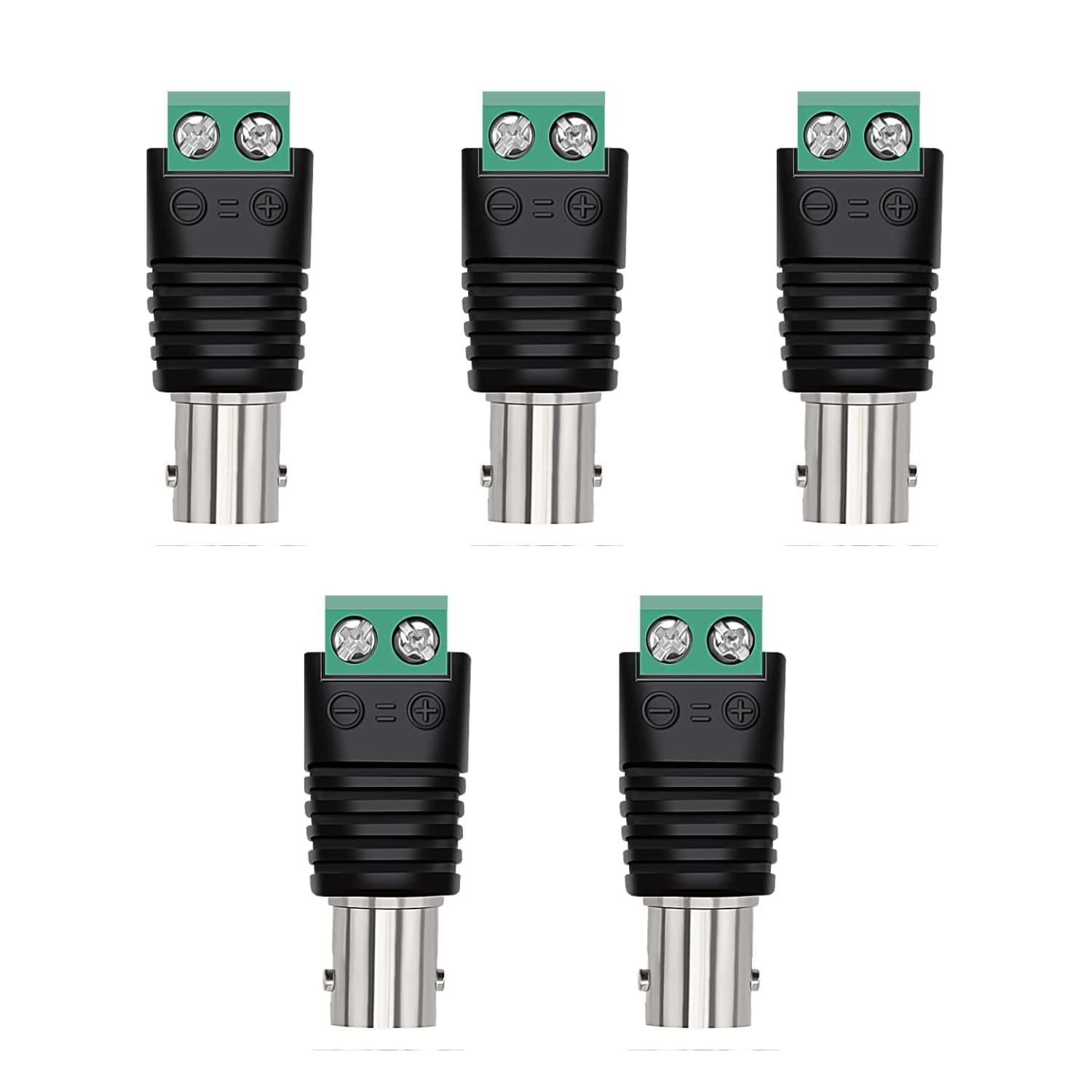 BNC Female Screw Connector-Pack of-5