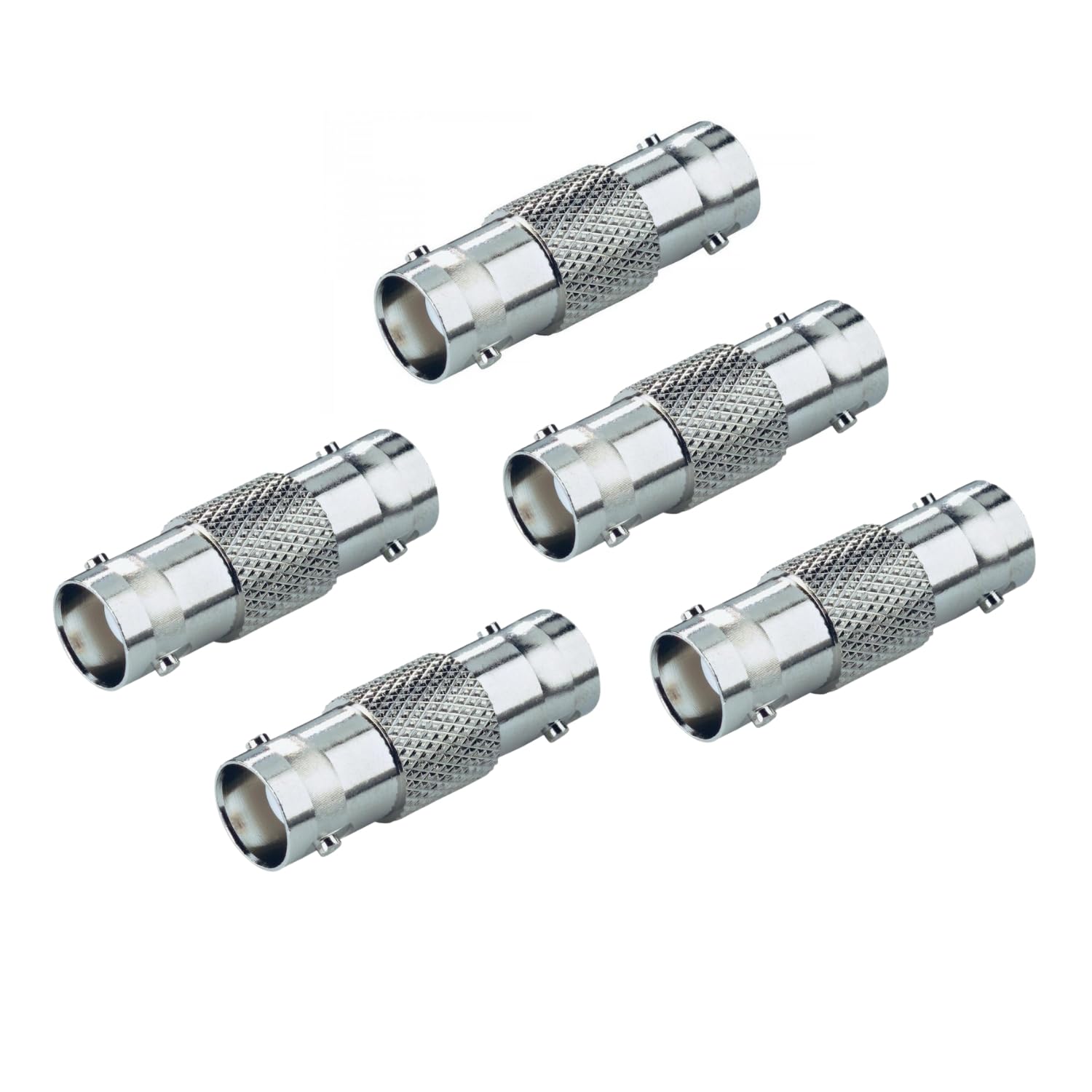 BNC Female to BNC Female Connector couplers Adapter Connector for Camera CCTV (Pack of 5)