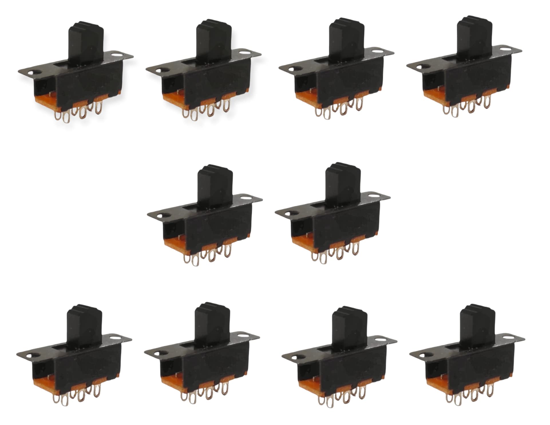 UNIVERSAL HUB� 6 PIN SLIDE SWITCH 2 WAY MINI MOUNT ELECTRONIC TRANSVERSE HANDLE 5Pcs