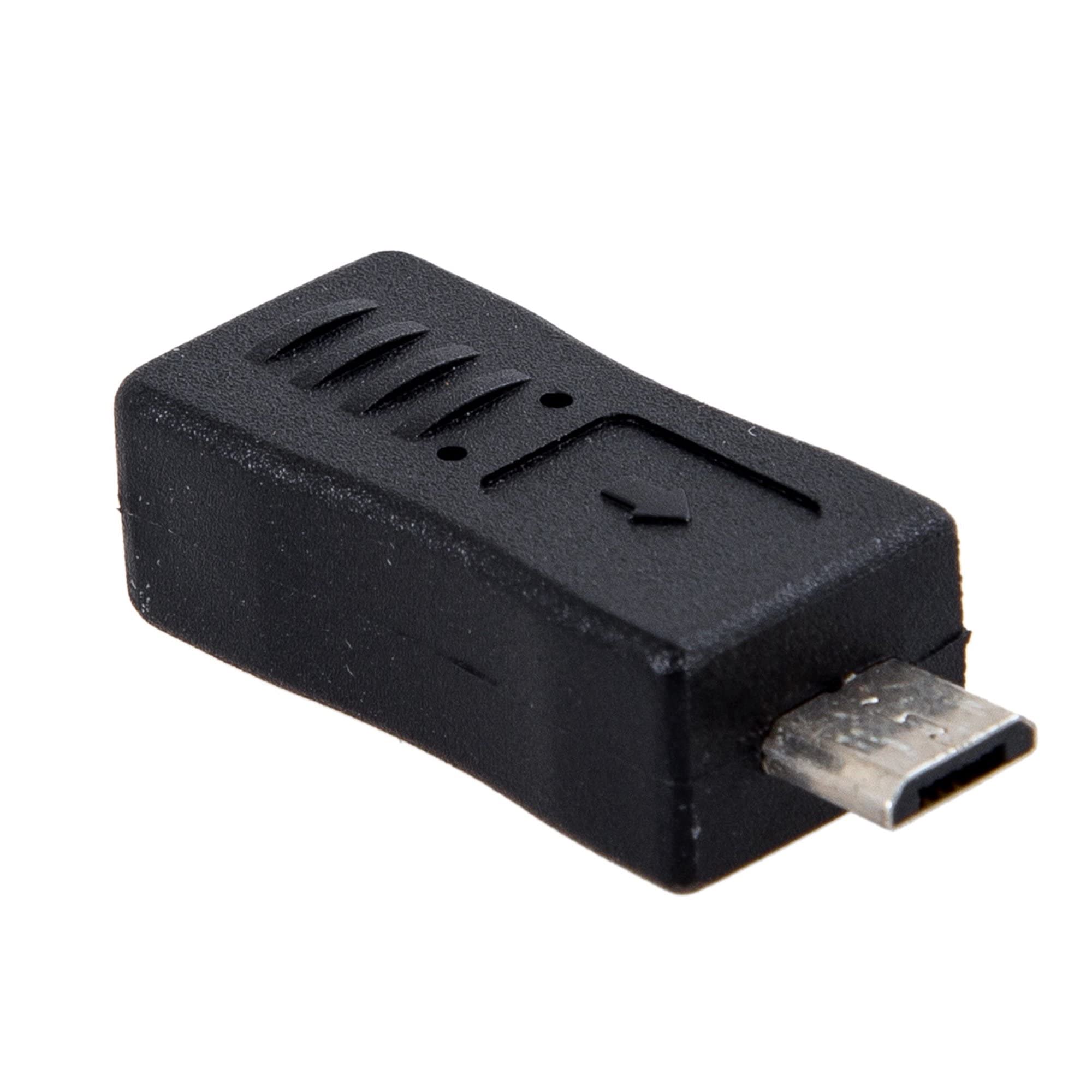 [ 4 Pieces 2 Pieces Mini USB Male to Micro USB 5pin Female & Mini Female to Micro Male Extension Adapter ; Mni USB to Micro USB & Micro USB to Mini USB