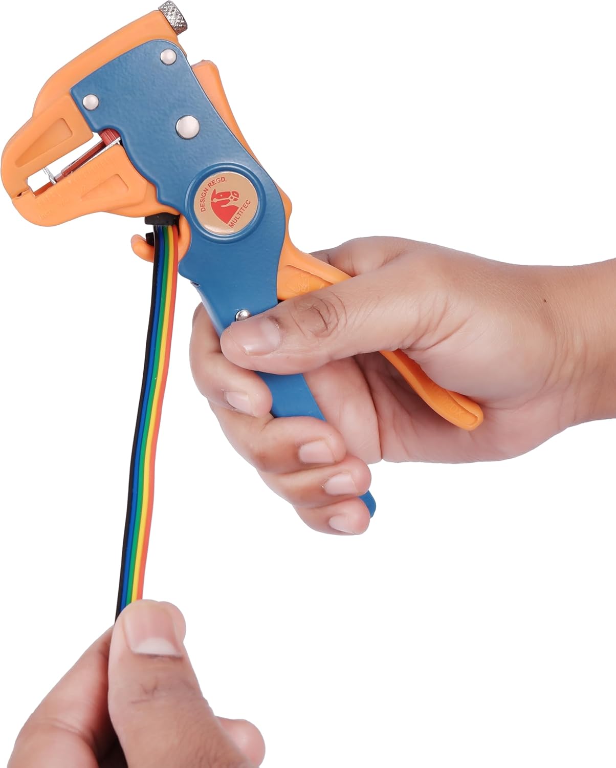 MULTITEC MT-02 Dx – Multifunction Copper Wire Stripper and Cutter | Ergonomic Grip | Strips 0.5mm² - 6mm² Solid Copper Wires | Electrical Maintenance Tool | Smooth Operation | Lightweight – 400g