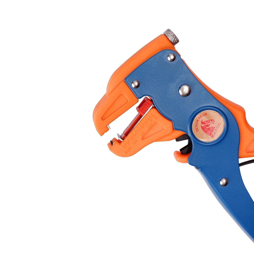 MULTITEC MT-02 Dx – Multifunction Copper Wire Stripper and Cutter | Ergonomic Grip | Strips 0.5mm² - 6mm² Solid Copper Wires | Electrical Maintenance Tool | Smooth Operation | Lightweight – 400g