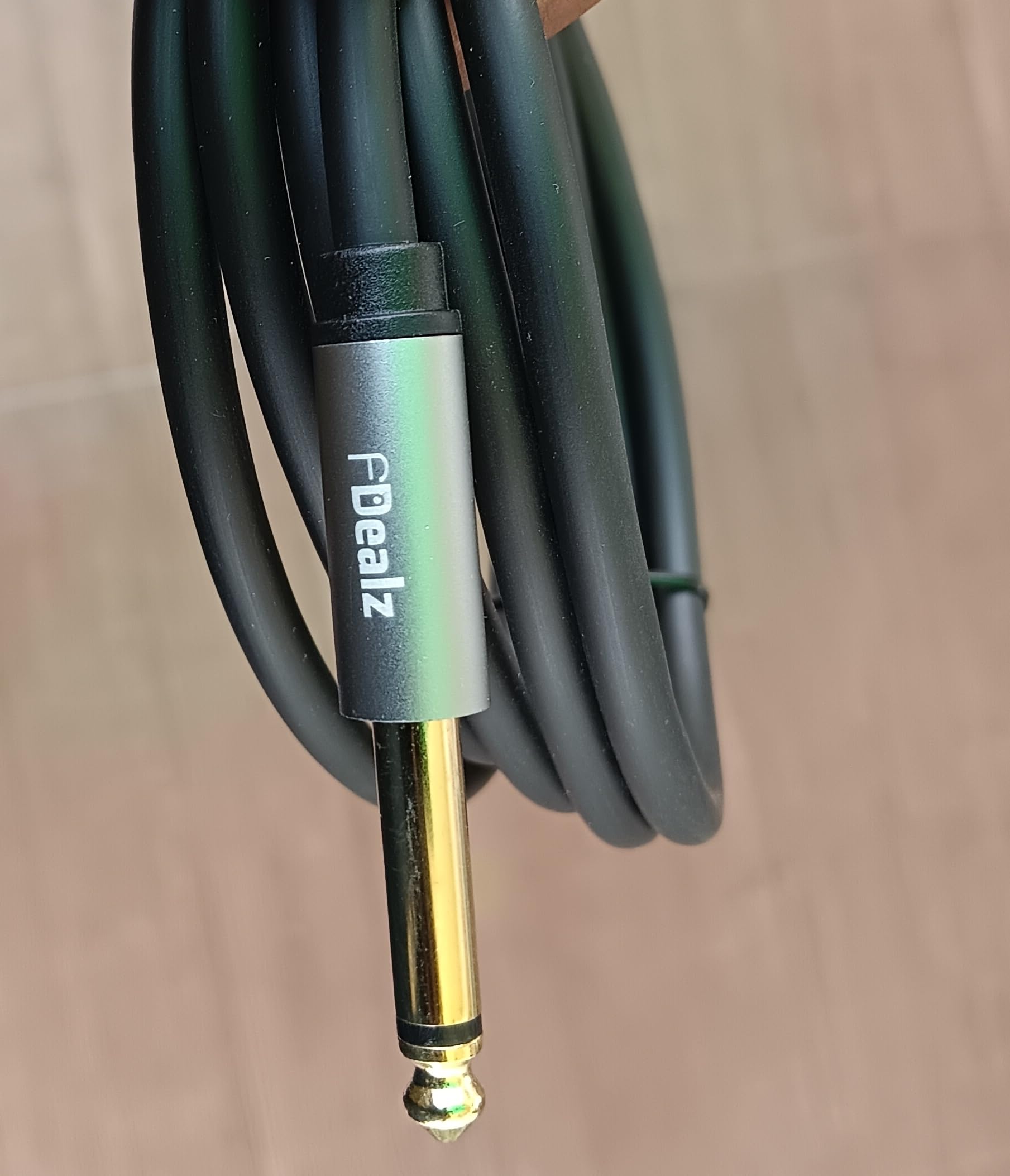 [ 1 Piece ] 1.8 Meters (6mm OD) Professional 3.5mm Stereo to 6.35mm Mono Male Cable ; 3.5mm to 1/4 Adapter ; 1/8 Inch to 1/4 Inch Mono Cable