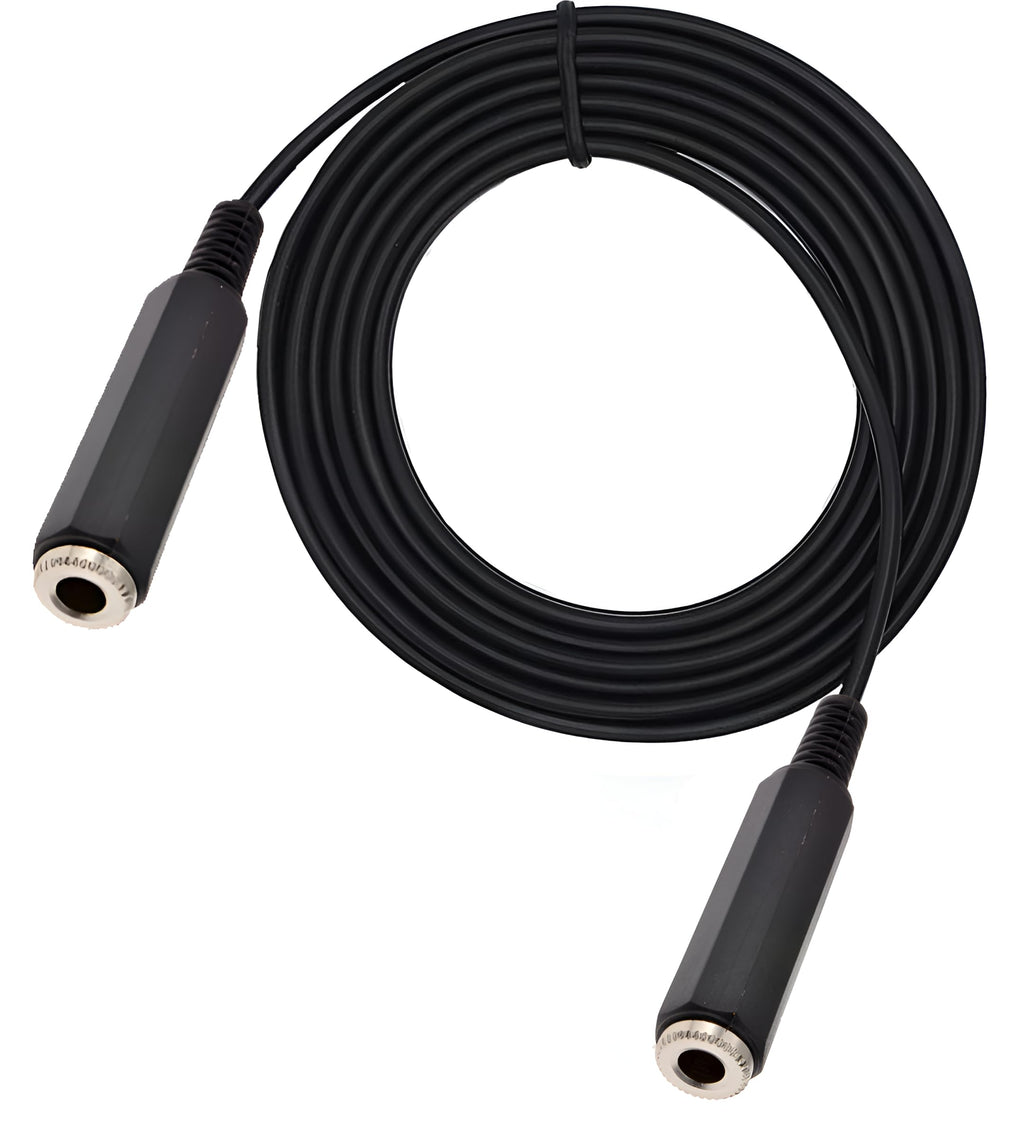 [ 1.5 Meter ] Mono 6.35 Male to 6.35 Female Cable 150CM, 1/4" to 1/4" TS Male to Female Cable, 6.35mm Mono Male to 6.35mm Mono Female Audio Cable for Amplifier, Speaker, Guitar