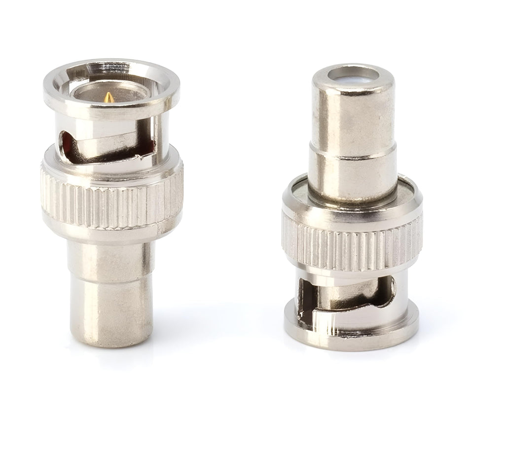 [ 10 Pieces RCA MALE to BNC FEMALE Converter, BNC Female to RCA Male Coax Cable Connector Adaptor for CCTV Camera