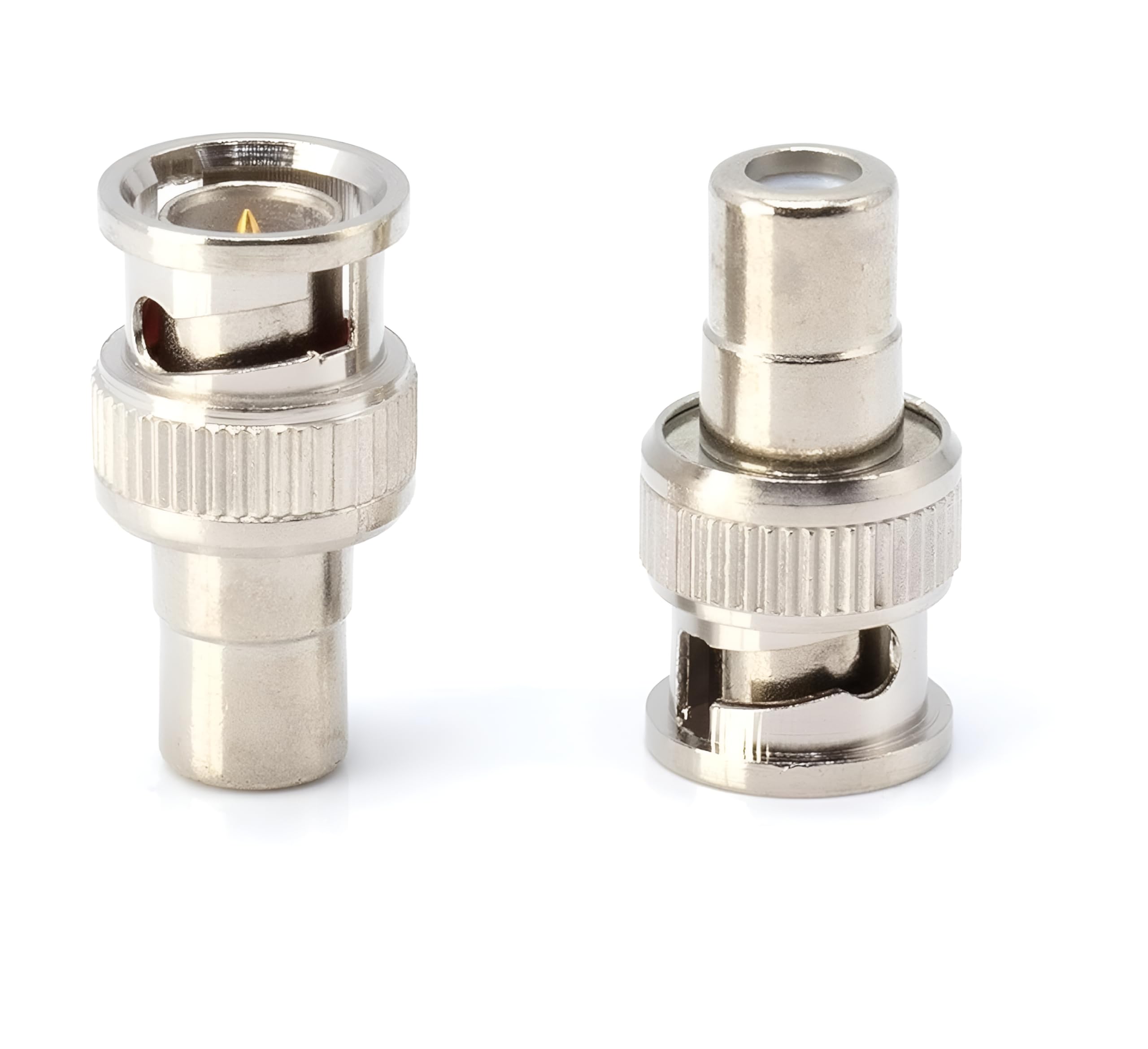 [ 10 Pieces RCA MALE to BNC FEMALE Converter, BNC Female to RCA Male Coax Cable Connector Adaptor for CCTV Camera