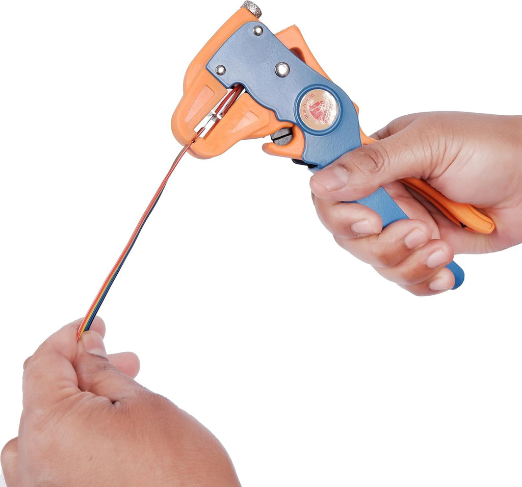 MULTITEC MT-02 Dx – Multifunction Copper Wire Stripper and Cutter | Ergonomic Grip | Strips 0.5mm² - 6mm² Solid Copper Wires | Electrical Maintenance Tool | Smooth Operation | Lightweight – 400g
