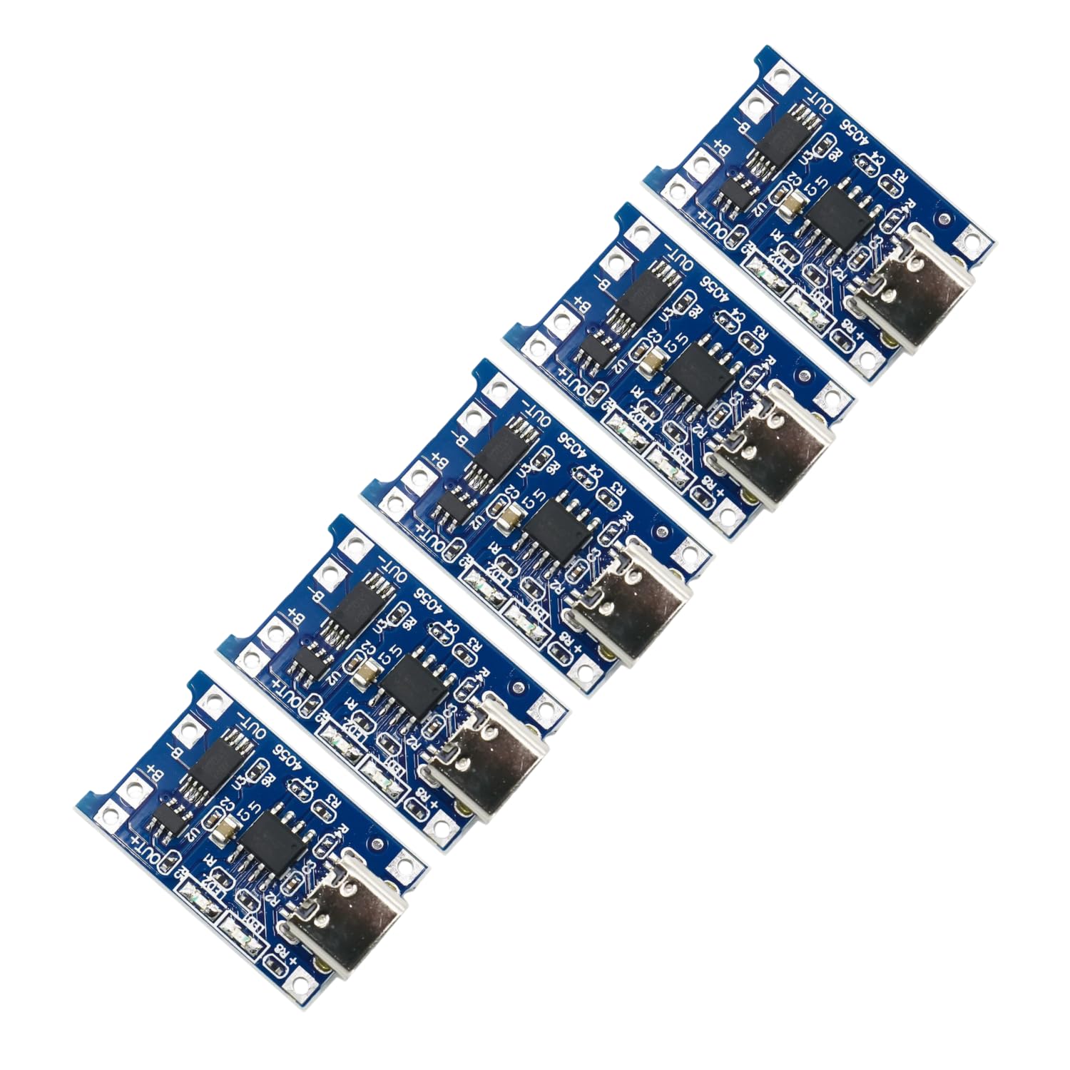 2PCS TP4056/TPA4056/4056 Micro USB 5V Battery Charging Module with Inbuilt Battery Protection and Charging Indicator for DIY Projects