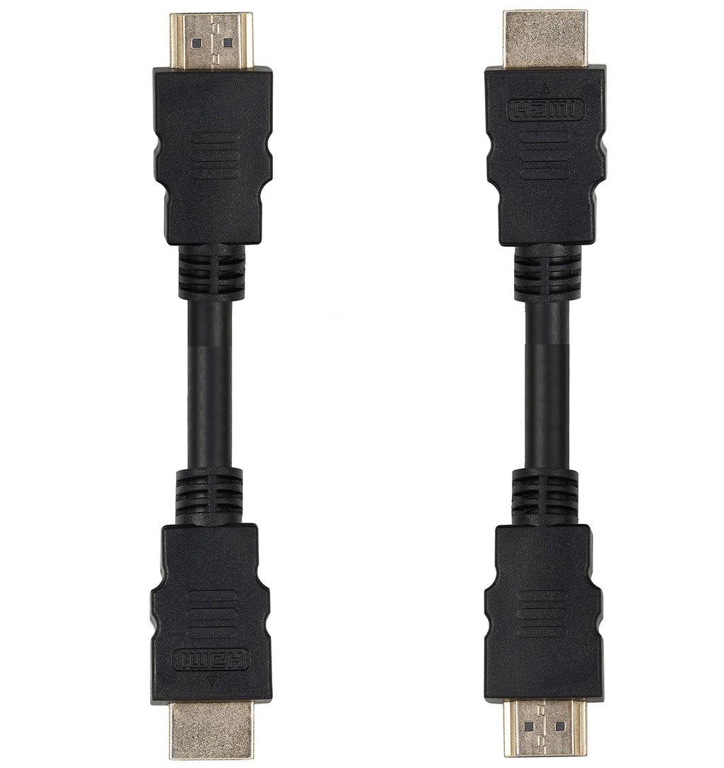 [ 1 Piece ] Round Adaptor HDMI Short Cable - 0.47 Meter / 47 CM Small Length High Speed HDMI Cable - Ultra HD 4k x 2k HDMI Cable - HDMI M/M - 47cm HDMI 1.4 Cable