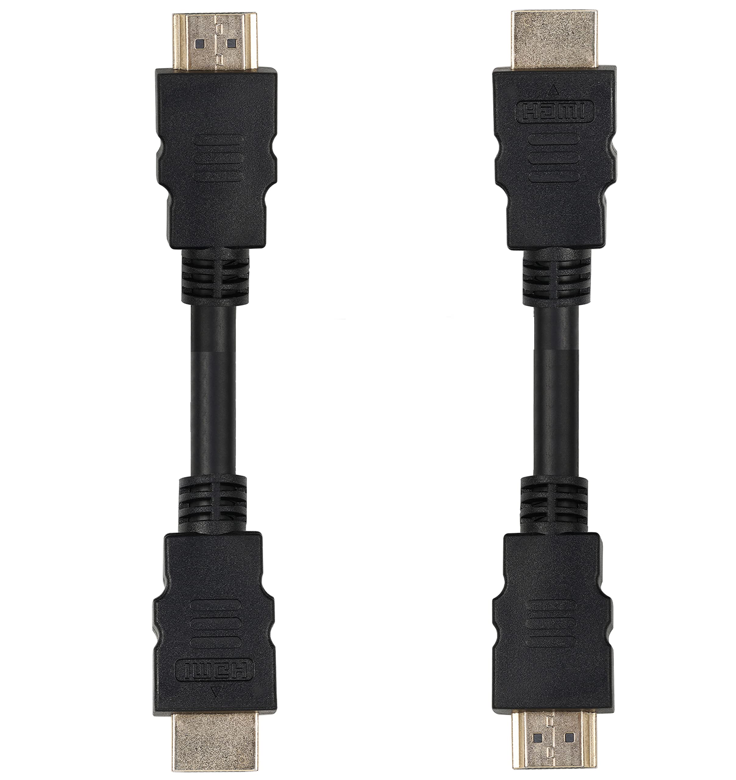 [ 1 Piece ] Round Adaptor HDMI Short Cable - 0.47 Meter / 47 CM Small Length High Speed HDMI Cable - Ultra HD 4k x 2k HDMI Cable - HDMI M/M - 47cm HDMI 1.4 Cable