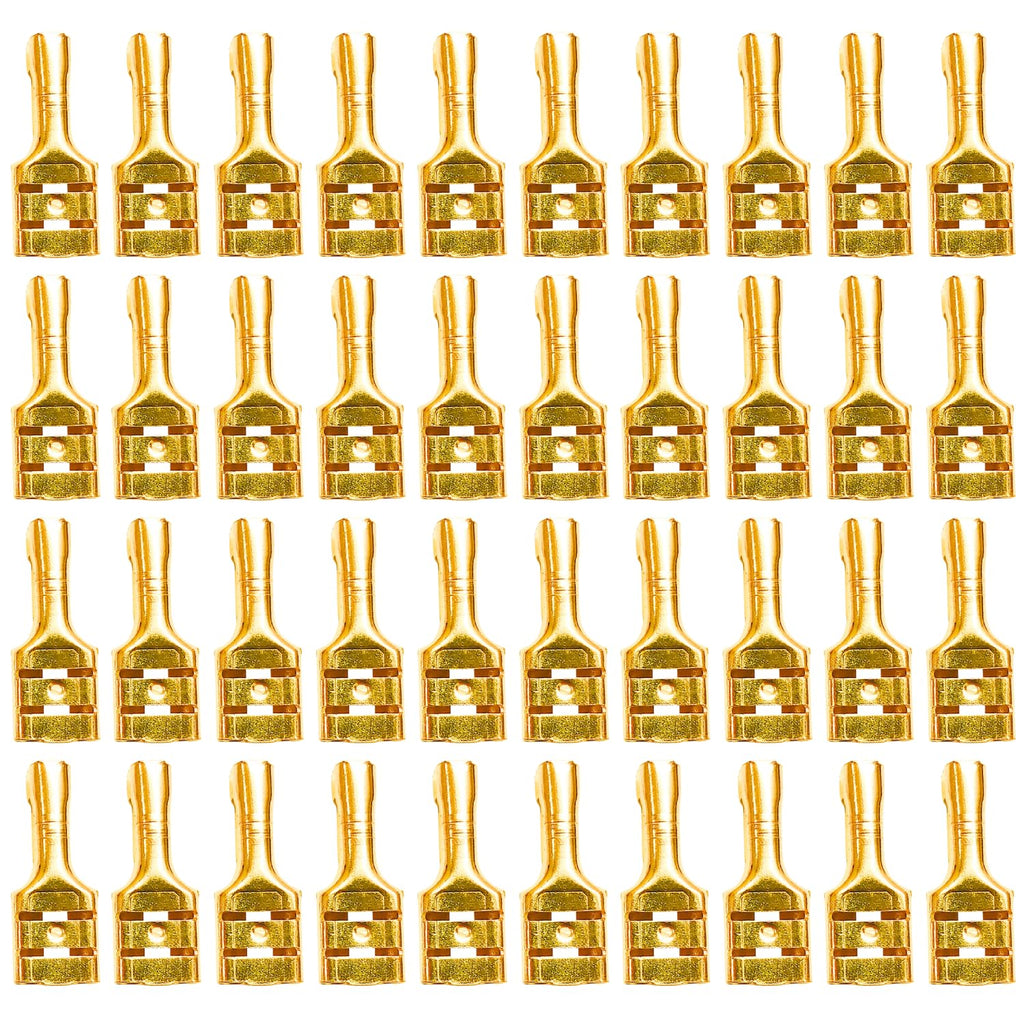 100Pcs 6mm Electrical Wire Cable Thimble Lugs: Reliable Crimp Terminal Female Spade Wire Connectors